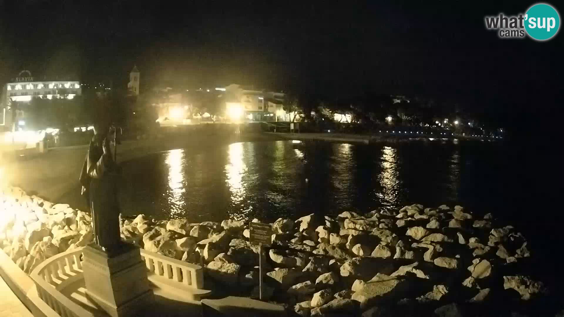 Web kamera Baška Voda – Sv. Nikola i plaža