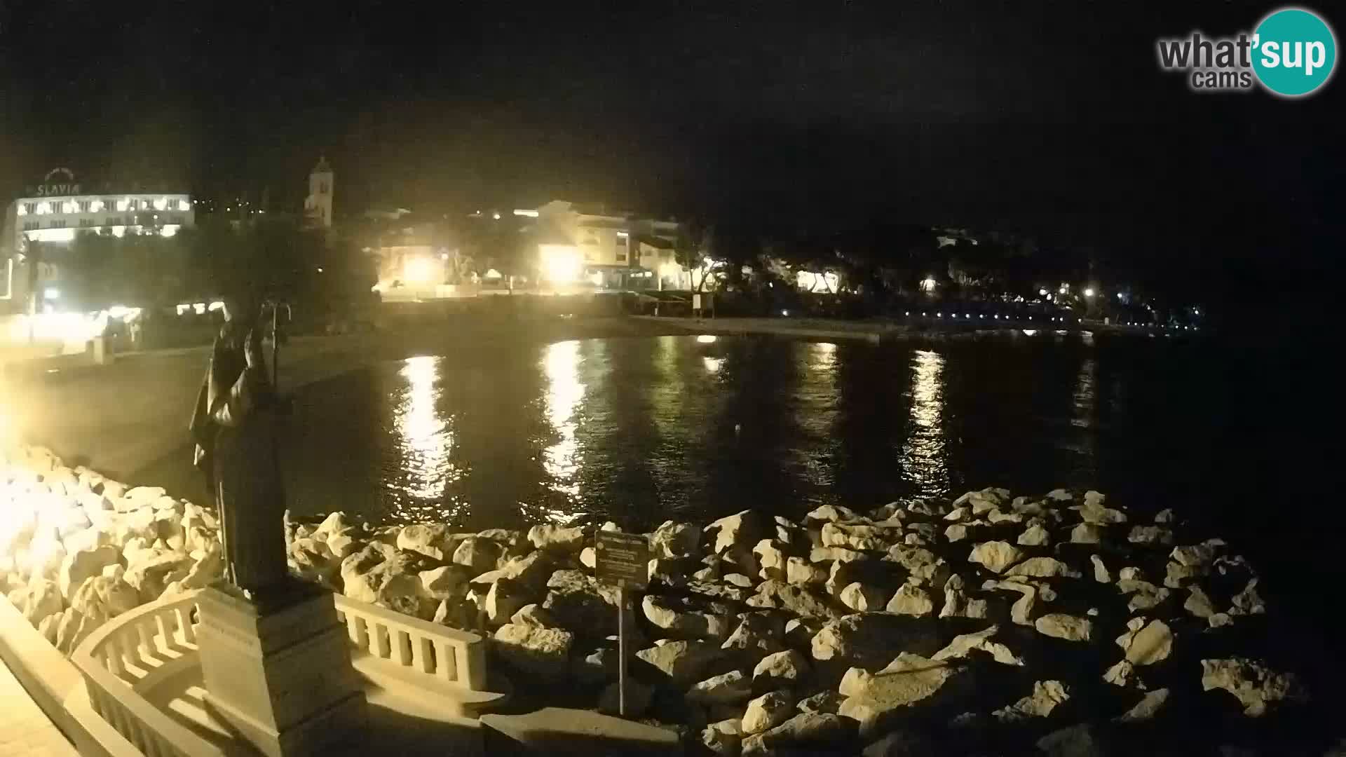 Web kamera Baška Voda – Sv. Nikola i plaža