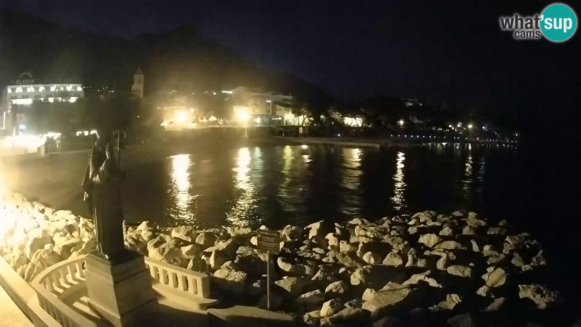 Webcam Baška Voda – Saint-Nikola et plage