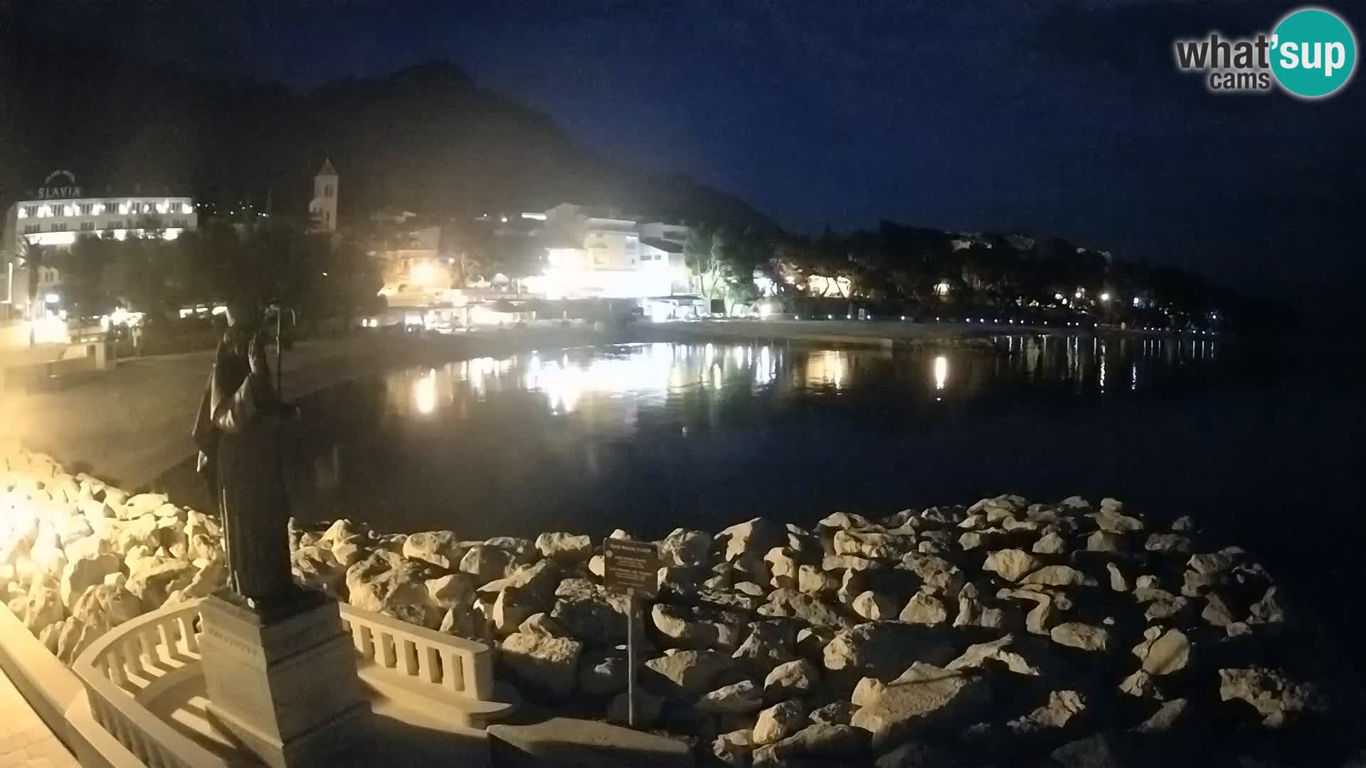 Webcam live Baška Voda – St. Nikola und Strand