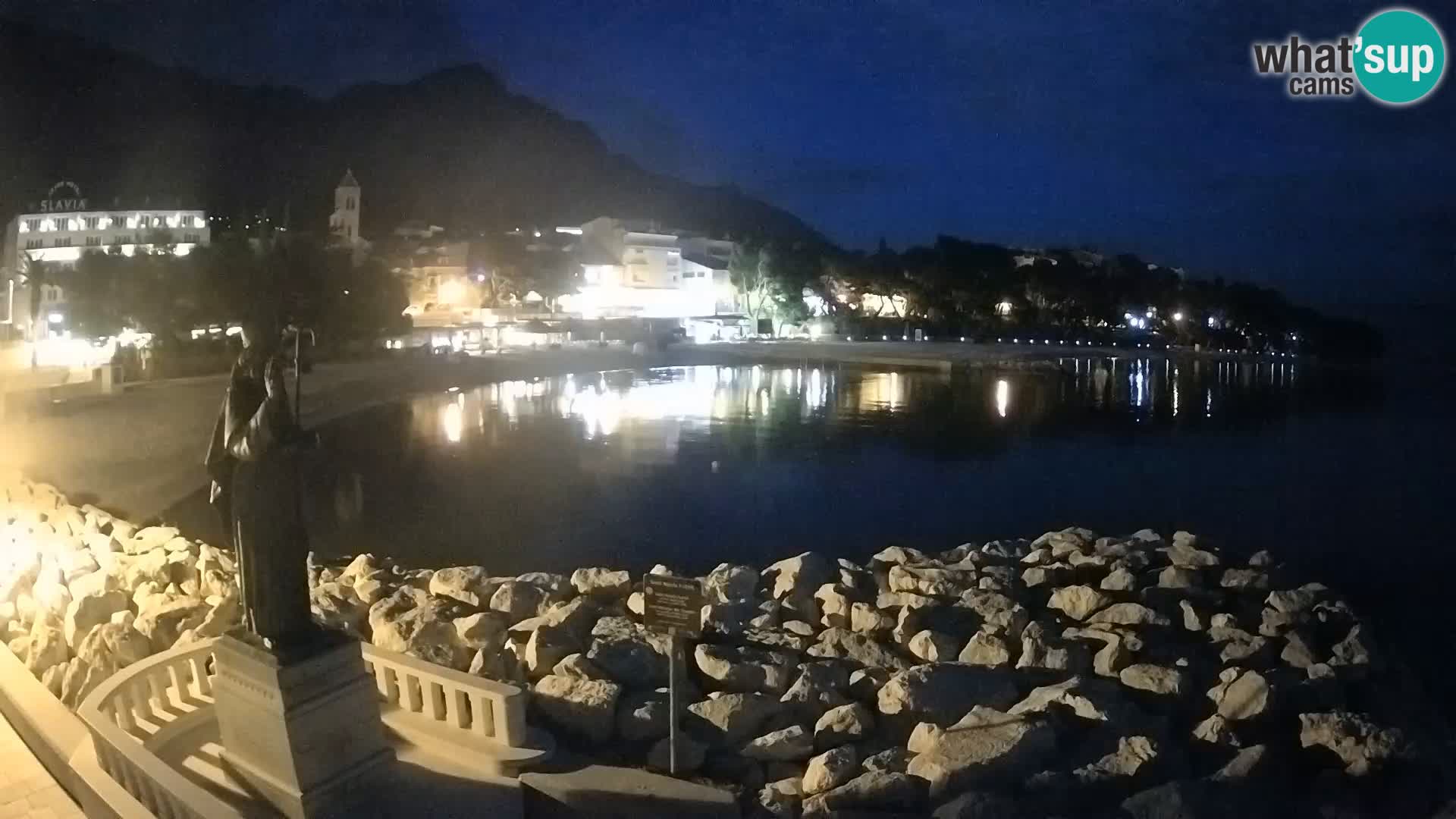 Web kamera Baška Voda – Sv. Nikola i plaža