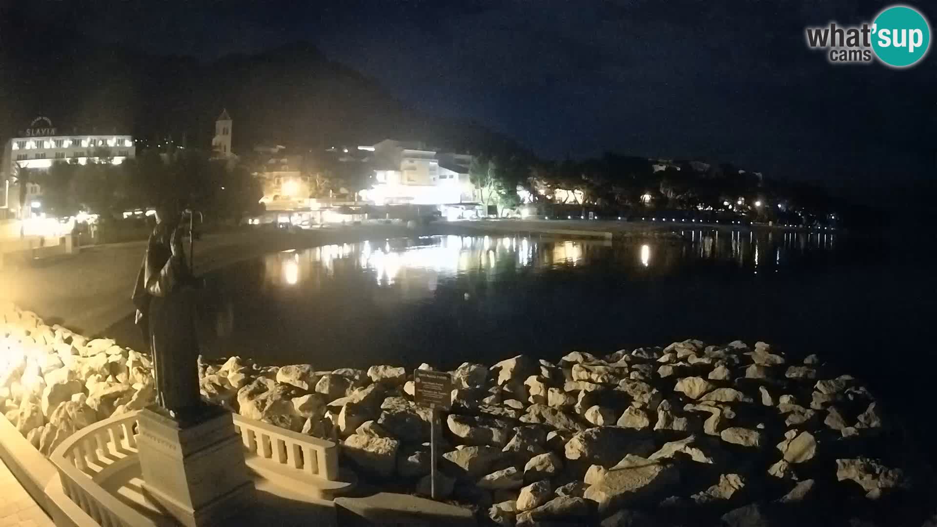 Webcam Baška Voda – Saint-Nikola et plage