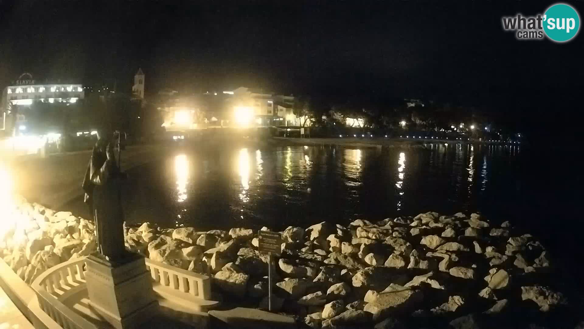 Web kamera Baška Voda – Sv. Nikola i plaža