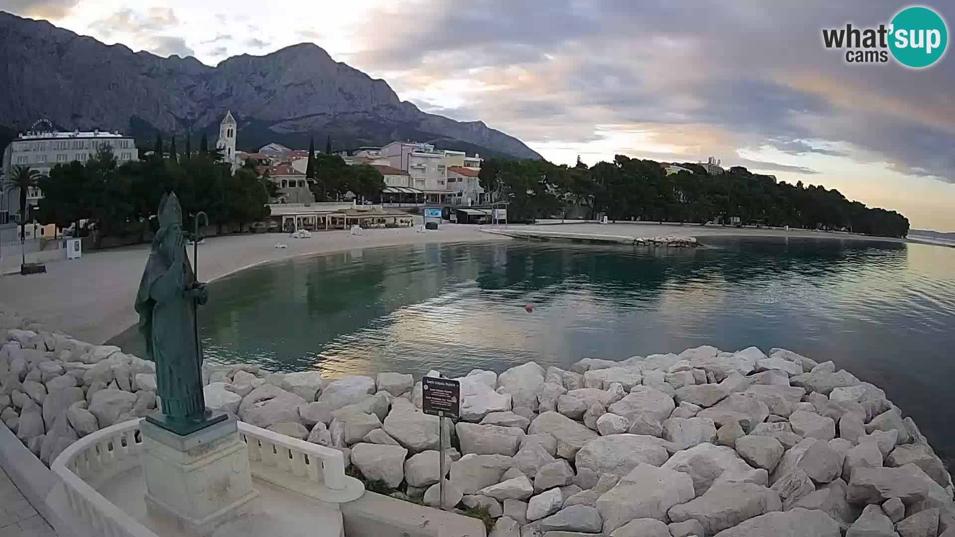Webcam Baška Voda – Saint-Nikola et plage