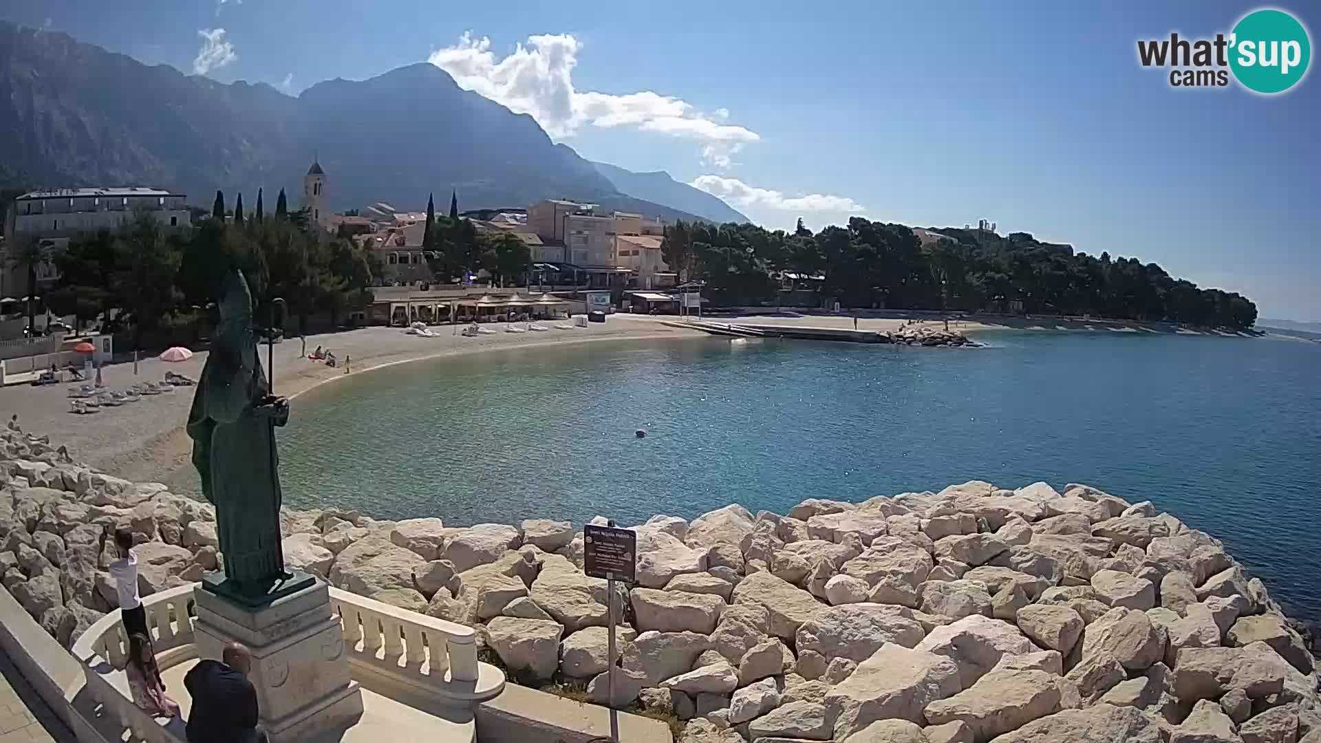 Webcam Baška Voda – Saint-Nikola et plage
