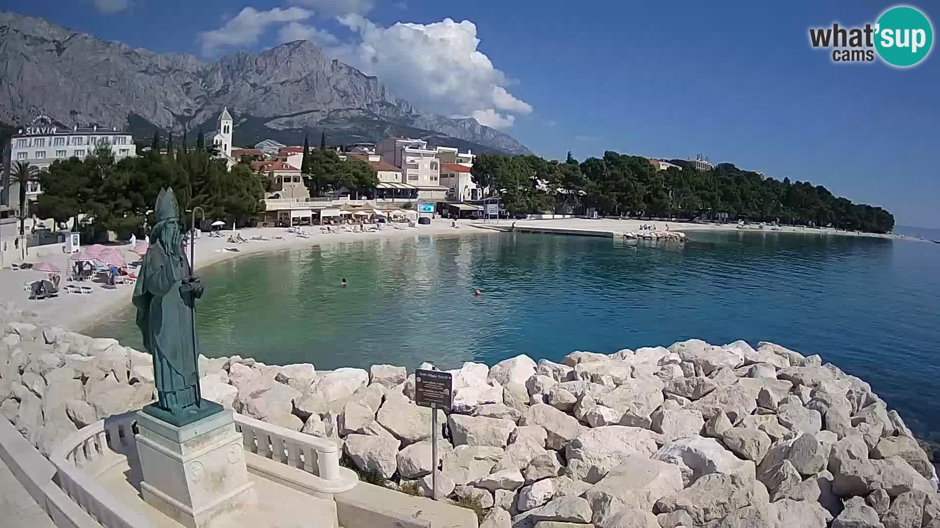 Webcam Baška Voda – Saint-Nikola et plage