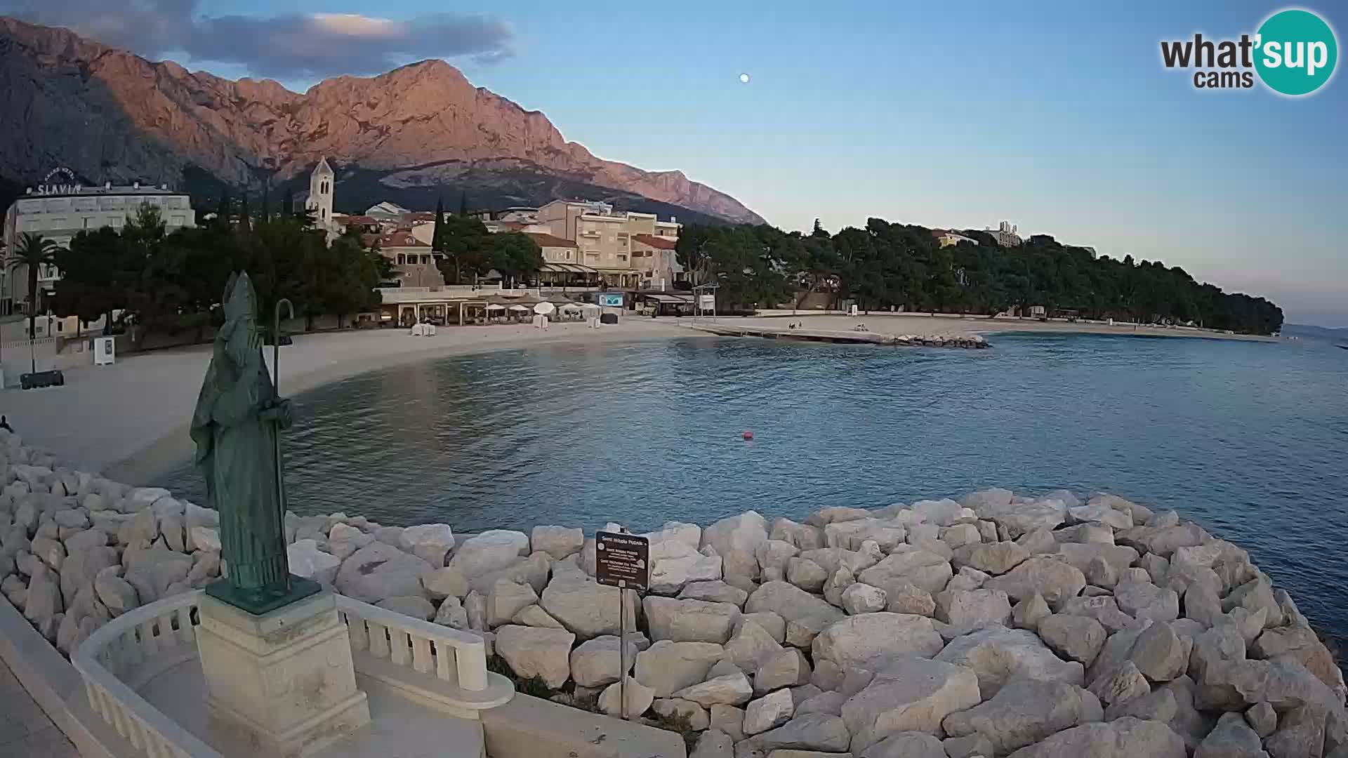 Webcam Baška Voda – Saint-Nikola et plage