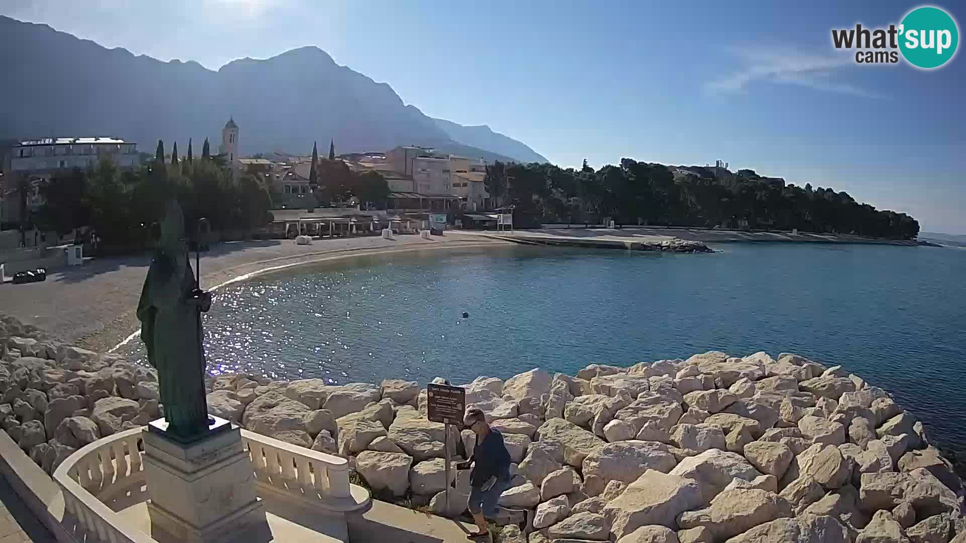 Webcam Baška Voda – Saint-Nikola et plage