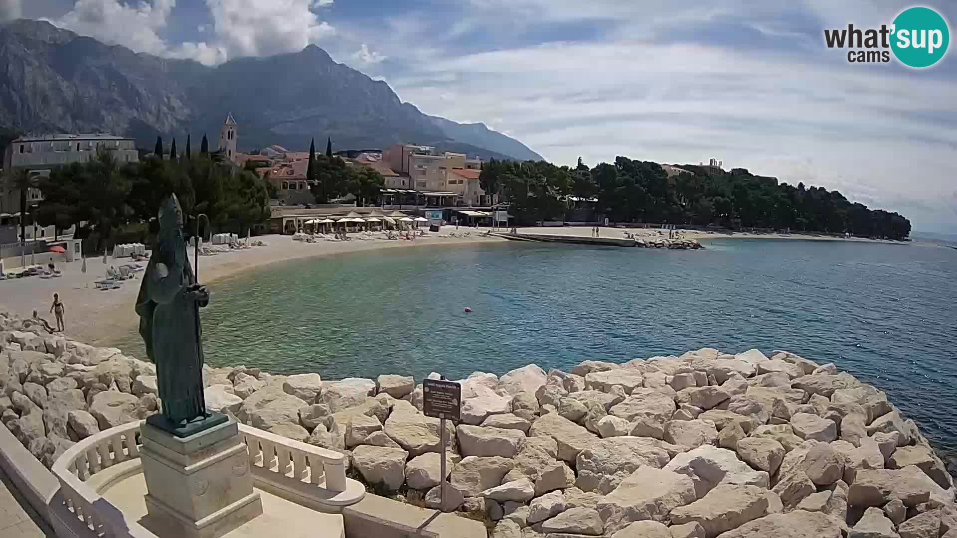 Webcam Baška Voda – Saint-Nikola et plage