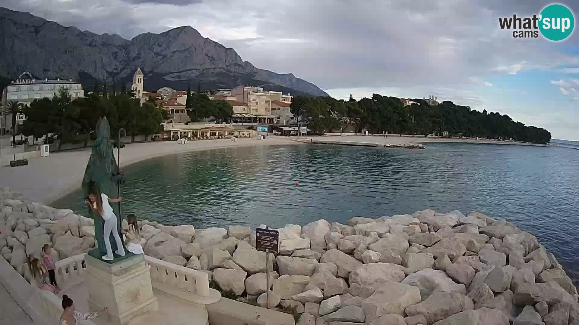 Webcam Baška Voda – Saint-Nikola et plage