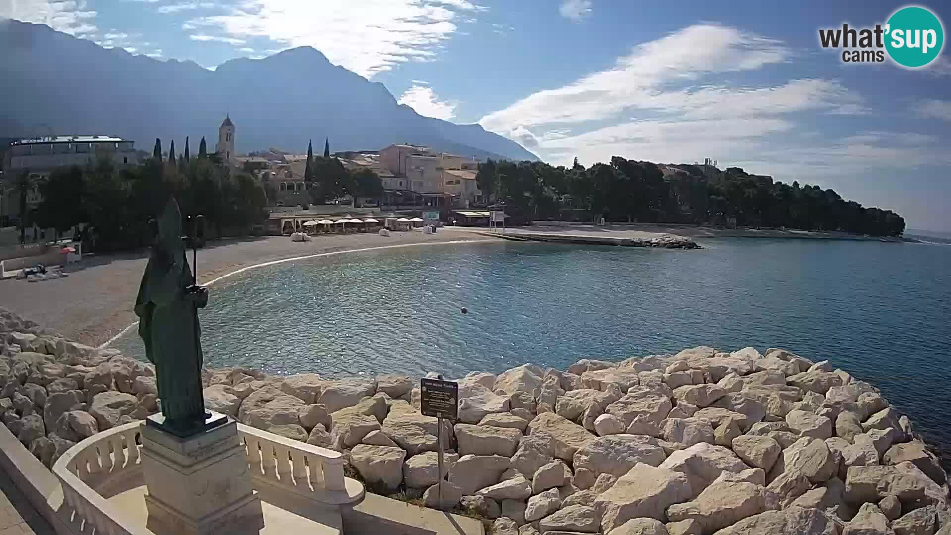 Webcam Baška Voda – Saint-Nikola et plage
