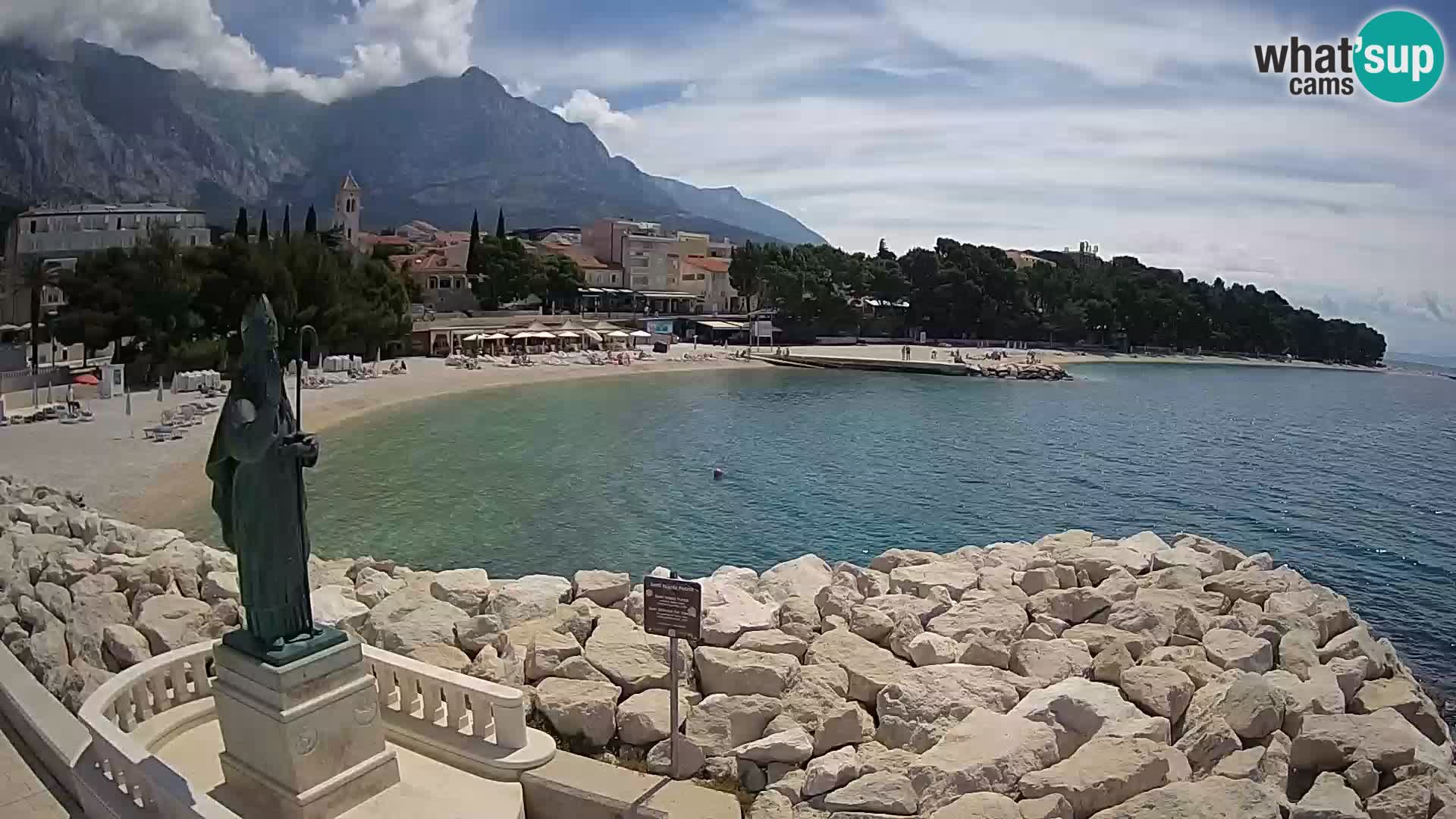 Webcam Baška Voda – Saint-Nikola et plage