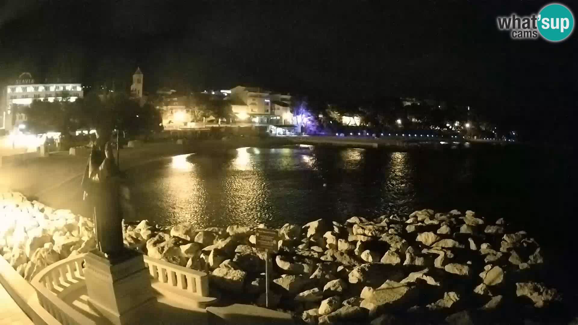 Web kamera Baška Voda – Sv. Nikola i plaža