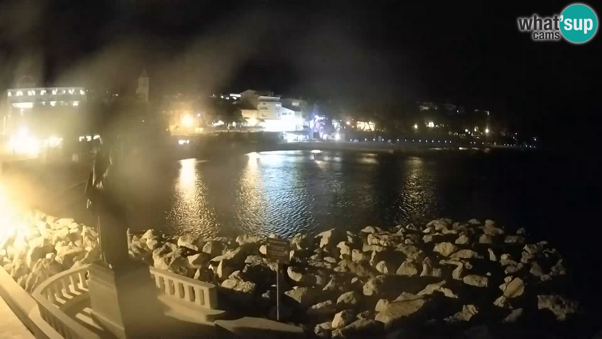 Webcam live Baška Voda – St. Nikola und Strand