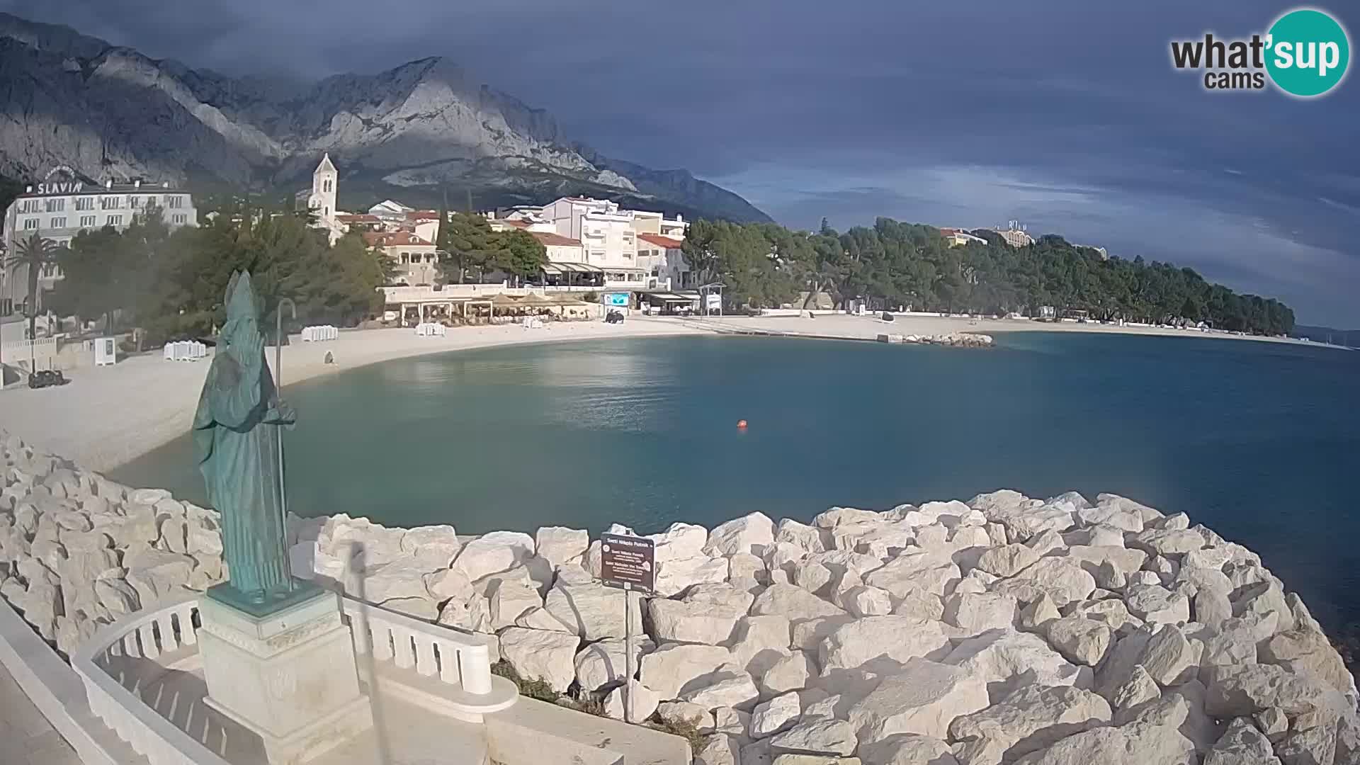 Webcam live Baška Voda – St. Nikola und Strand