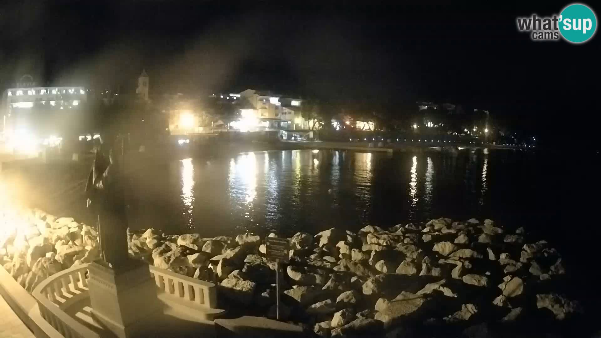 Web kamera Baška Voda – Sv. Nikola i plaža