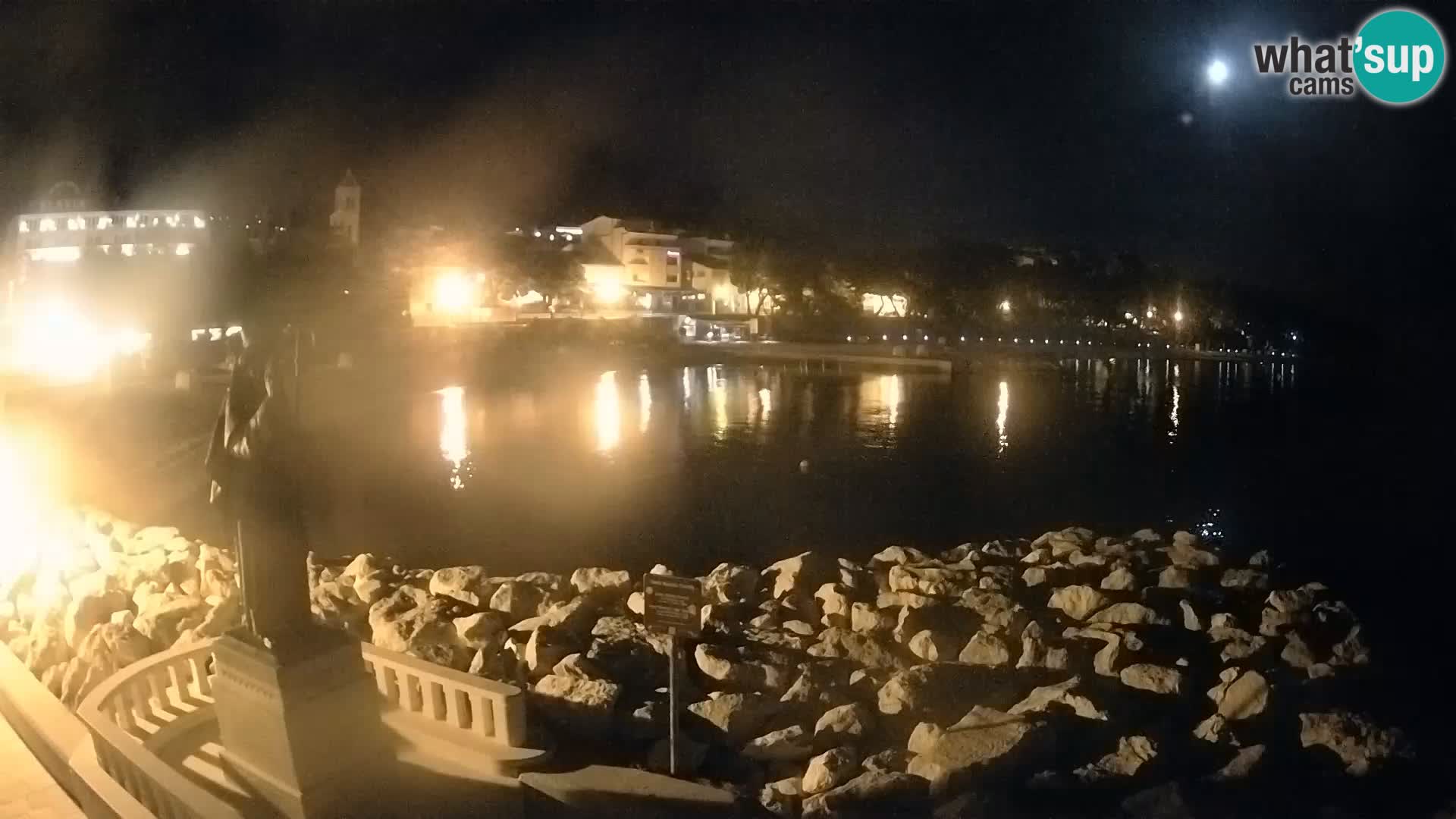 Web kamera Baška Voda – Sv. Nikola i plaža