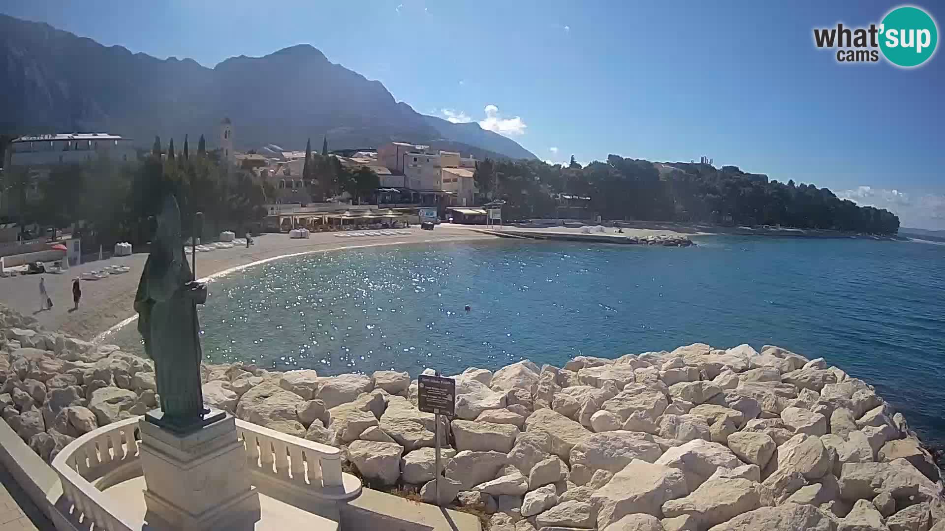 Webcam Baška Voda – Saint-Nikola et plage