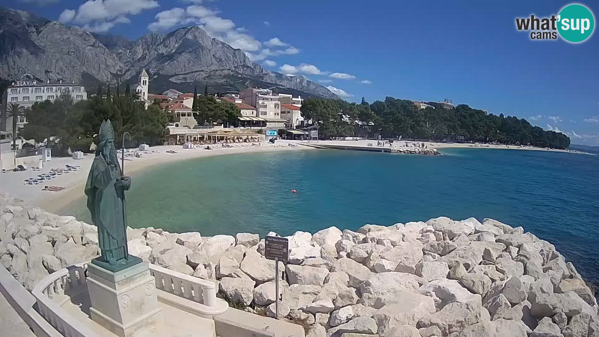 Webcam Baška Voda – Saint-Nikola et plage