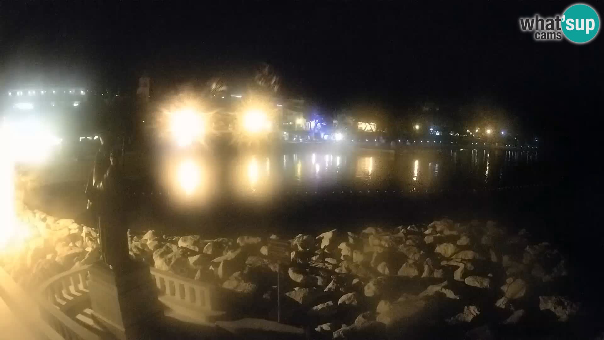 Webcam Baška Voda Croatia | Saint Nikola and beach
