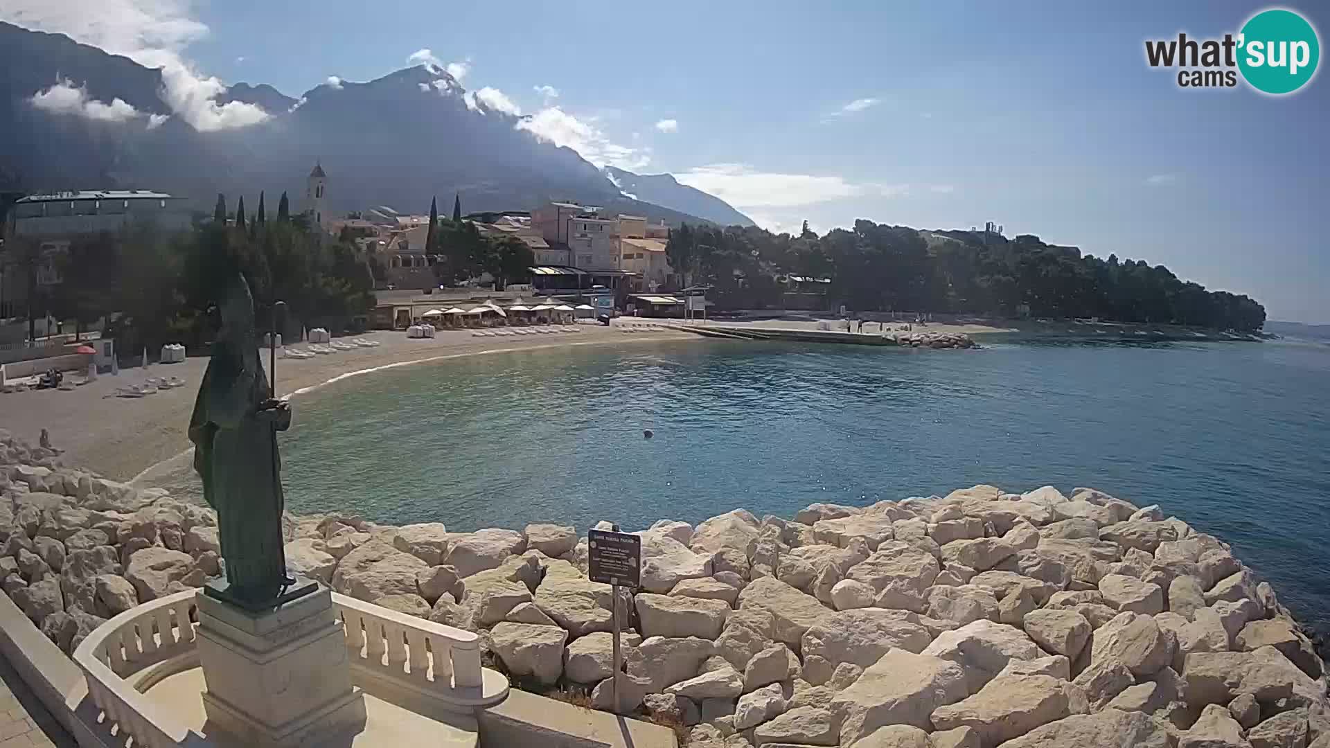 Webcam Baška Voda – Saint-Nikola et plage