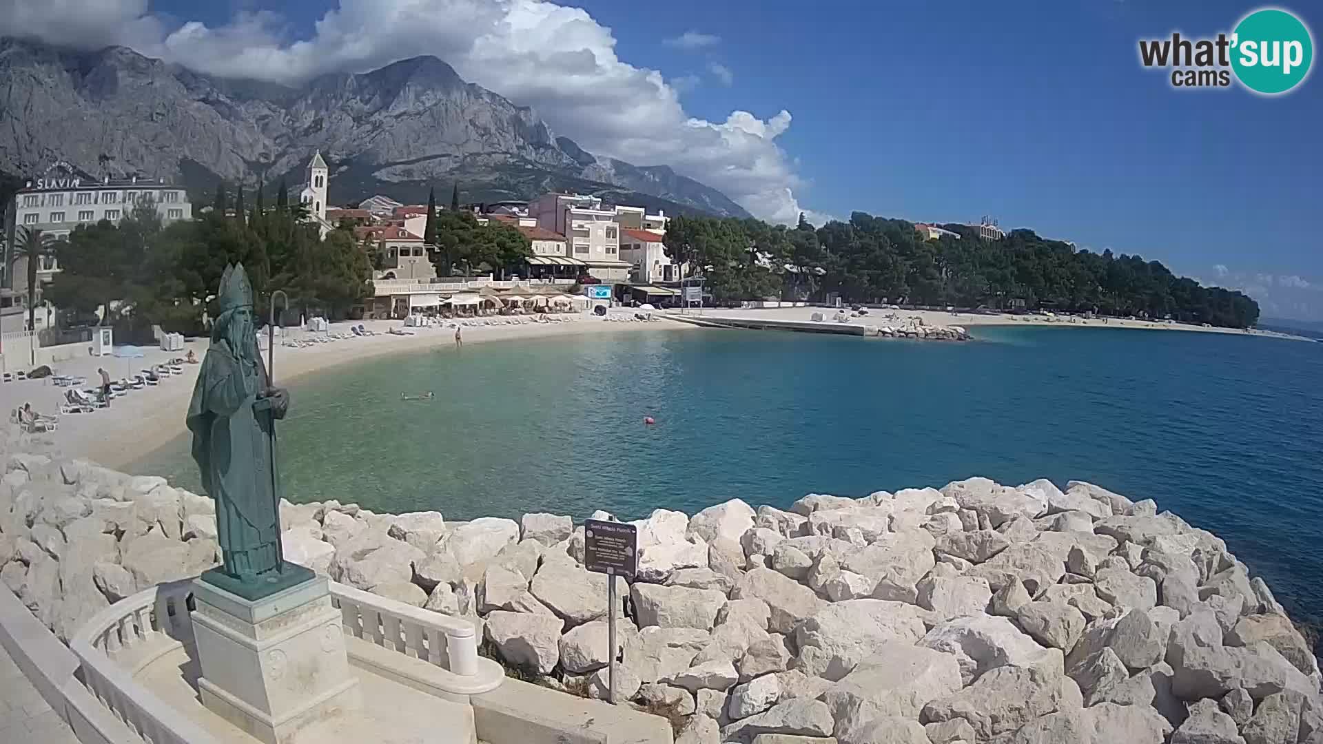 Webcam Baška Voda – Saint-Nikola et plage