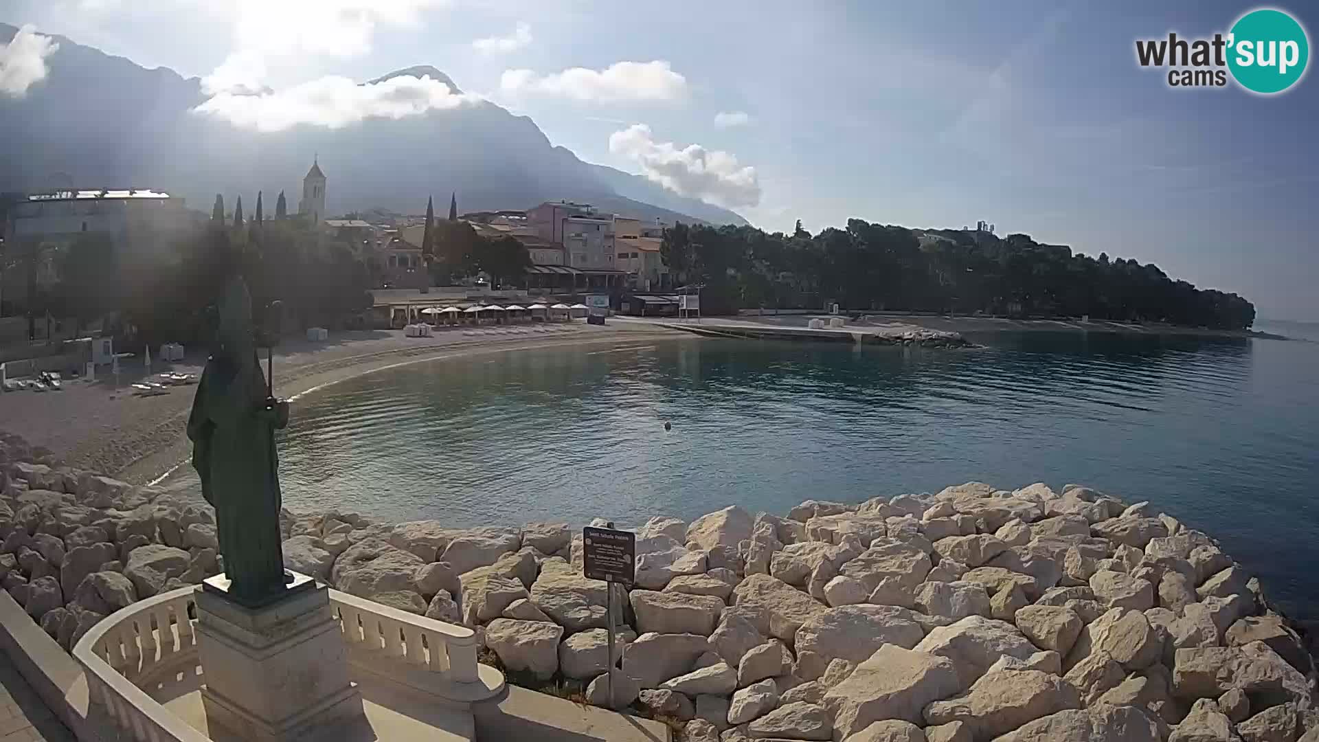 Webcam Baška Voda – Saint-Nikola et plage