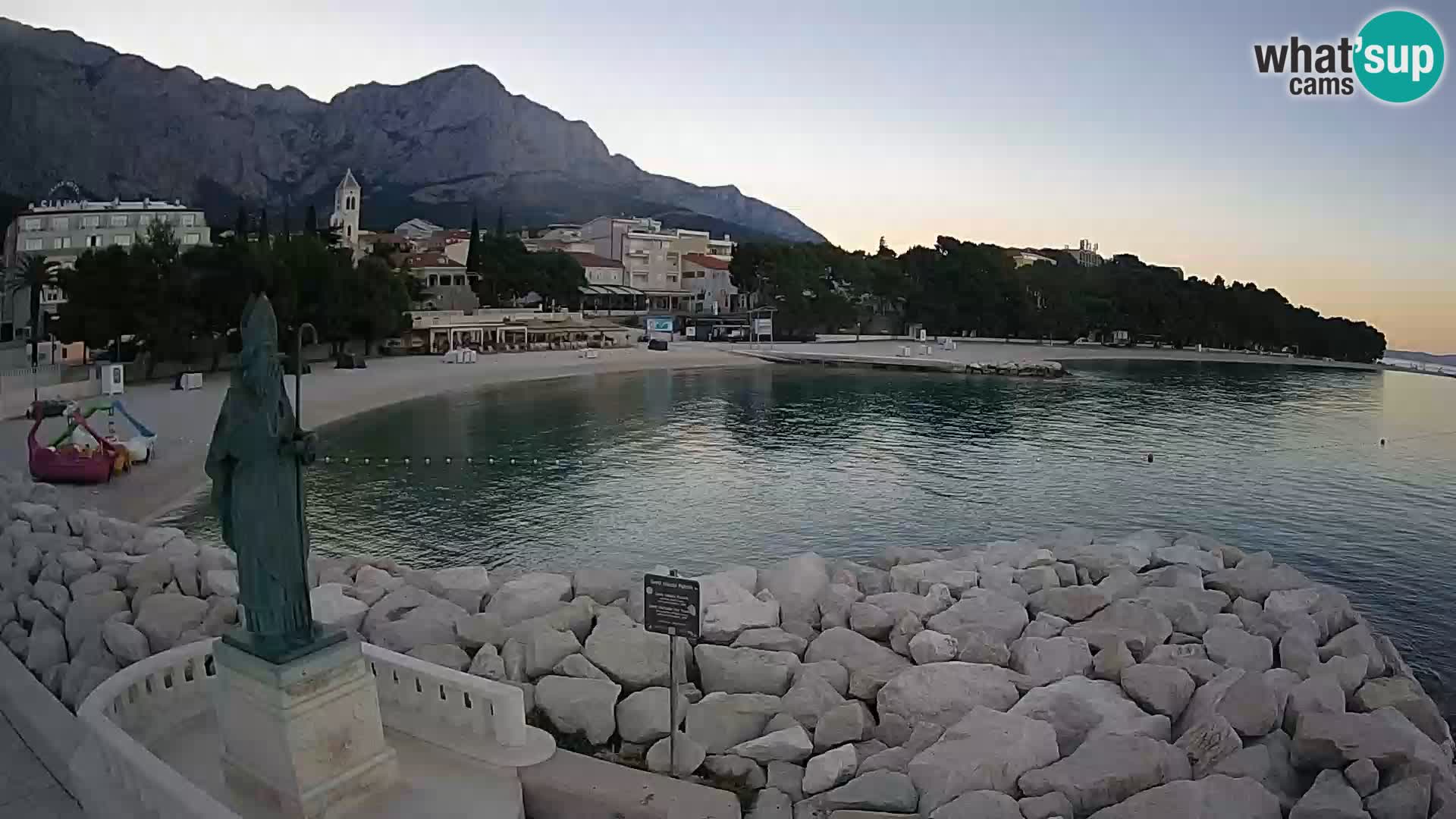 Web kamera Baška Voda – Sv. Nikola i plaža