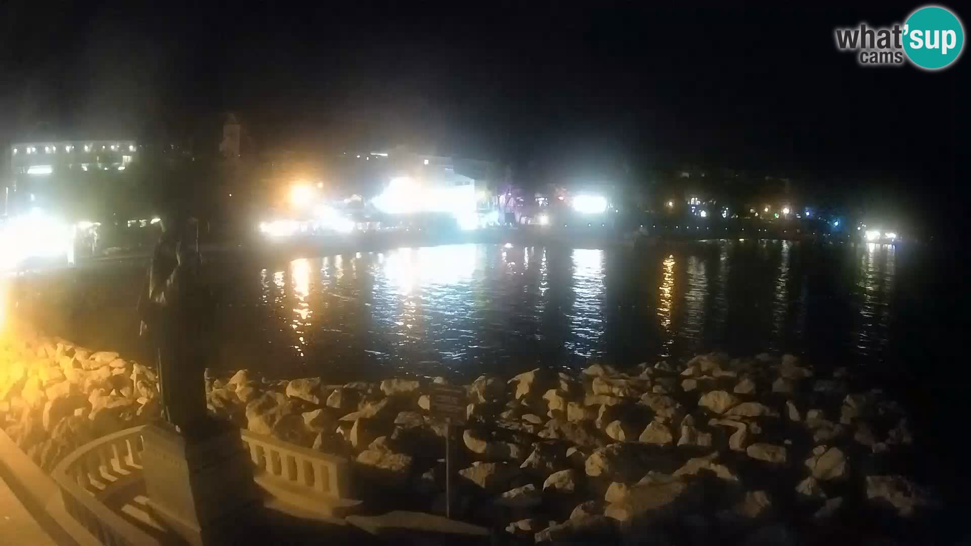 Spletna kamera Baška Voda – Sv. Nikola in plaža