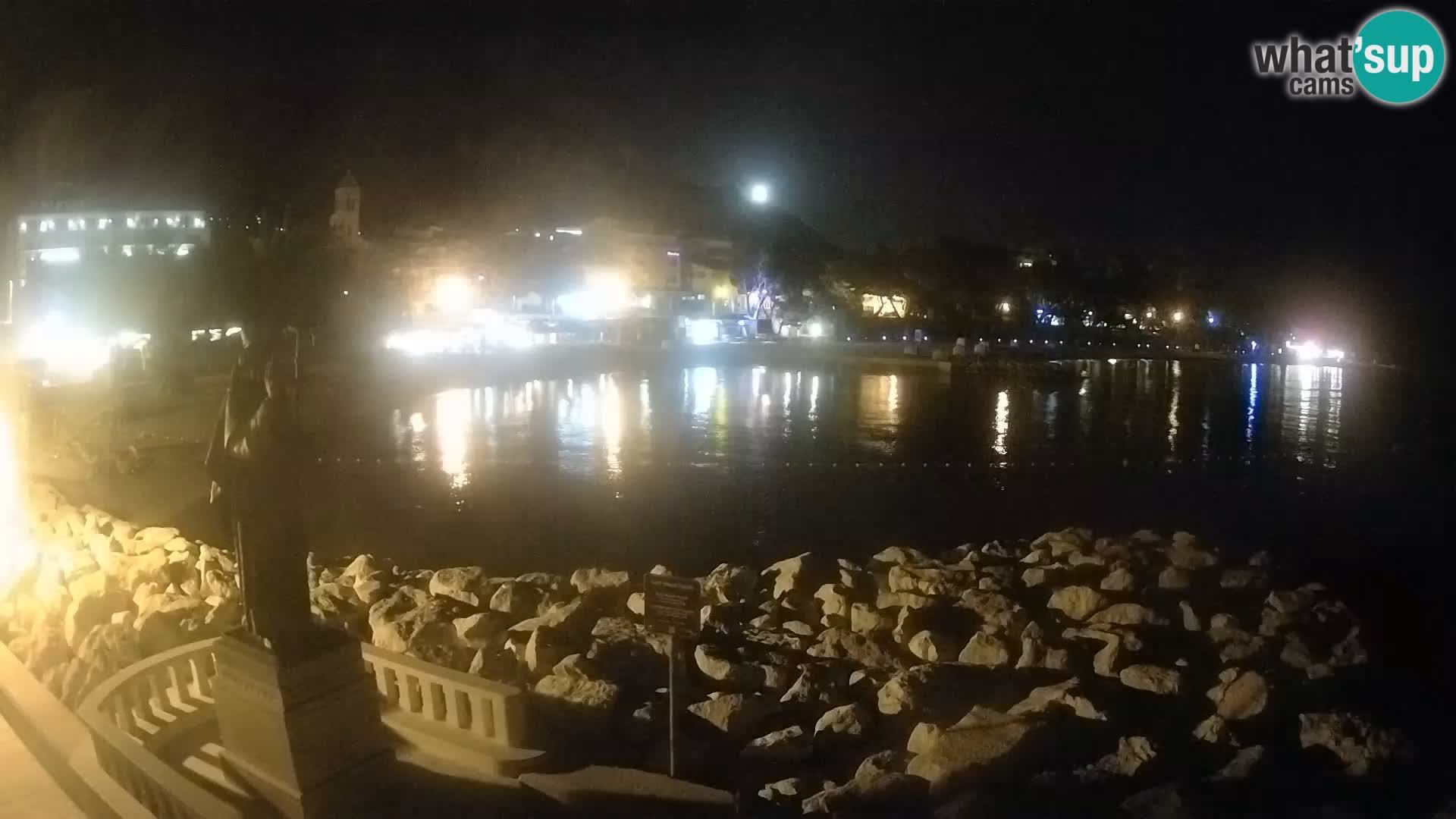 Web kamera Baška Voda – Sv. Nikola i plaža