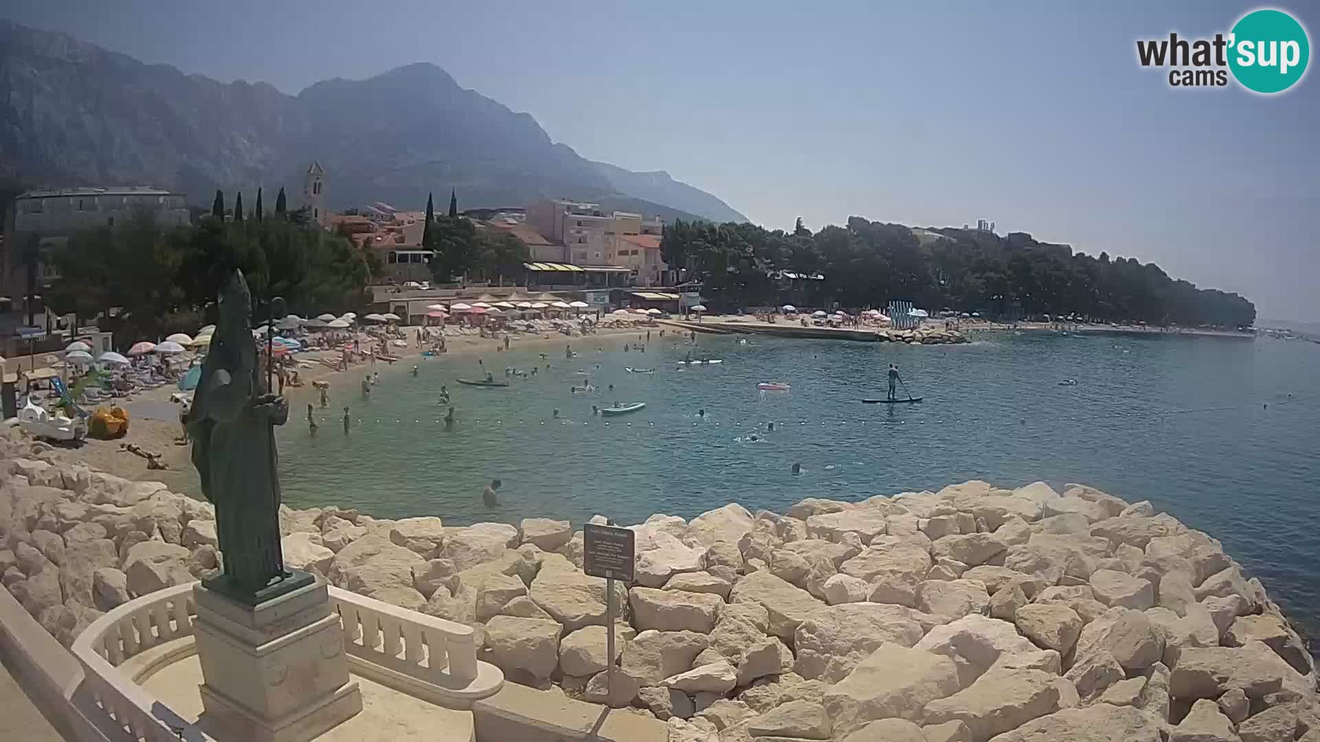 Webcam Baška Voda – Saint-Nikola et plage