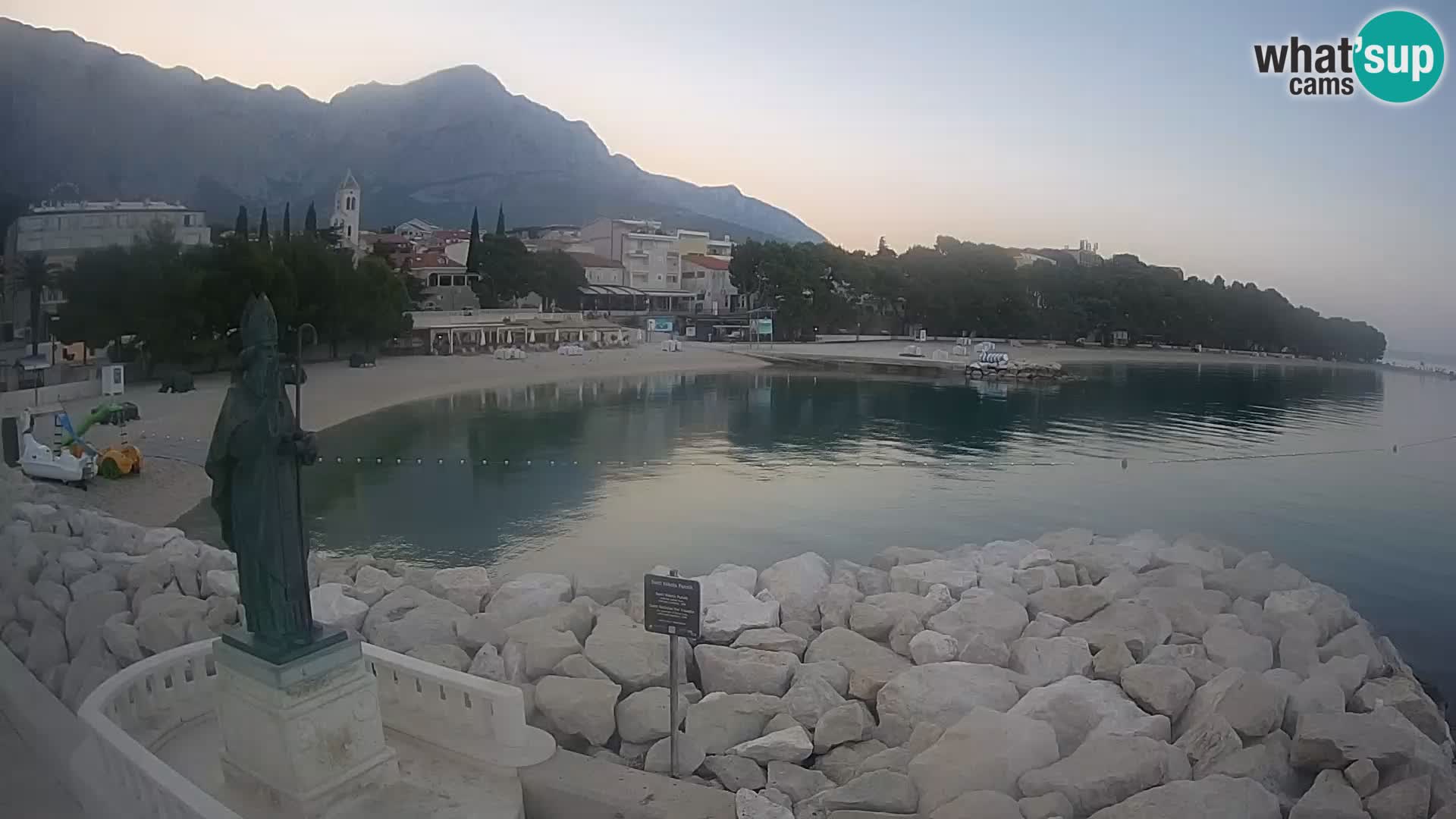 Webcam Baška Voda – Saint-Nikola et plage