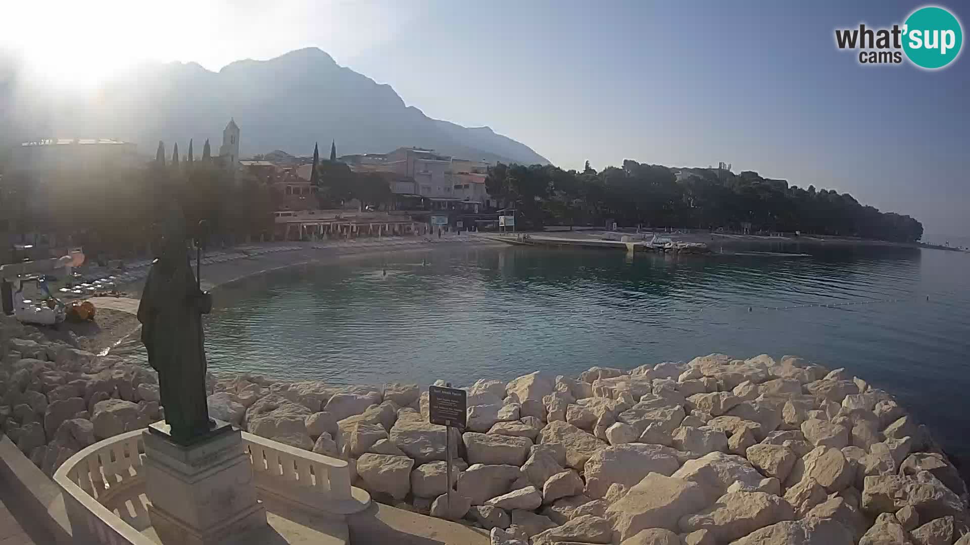 Webcam Baška Voda – Saint-Nikola et plage