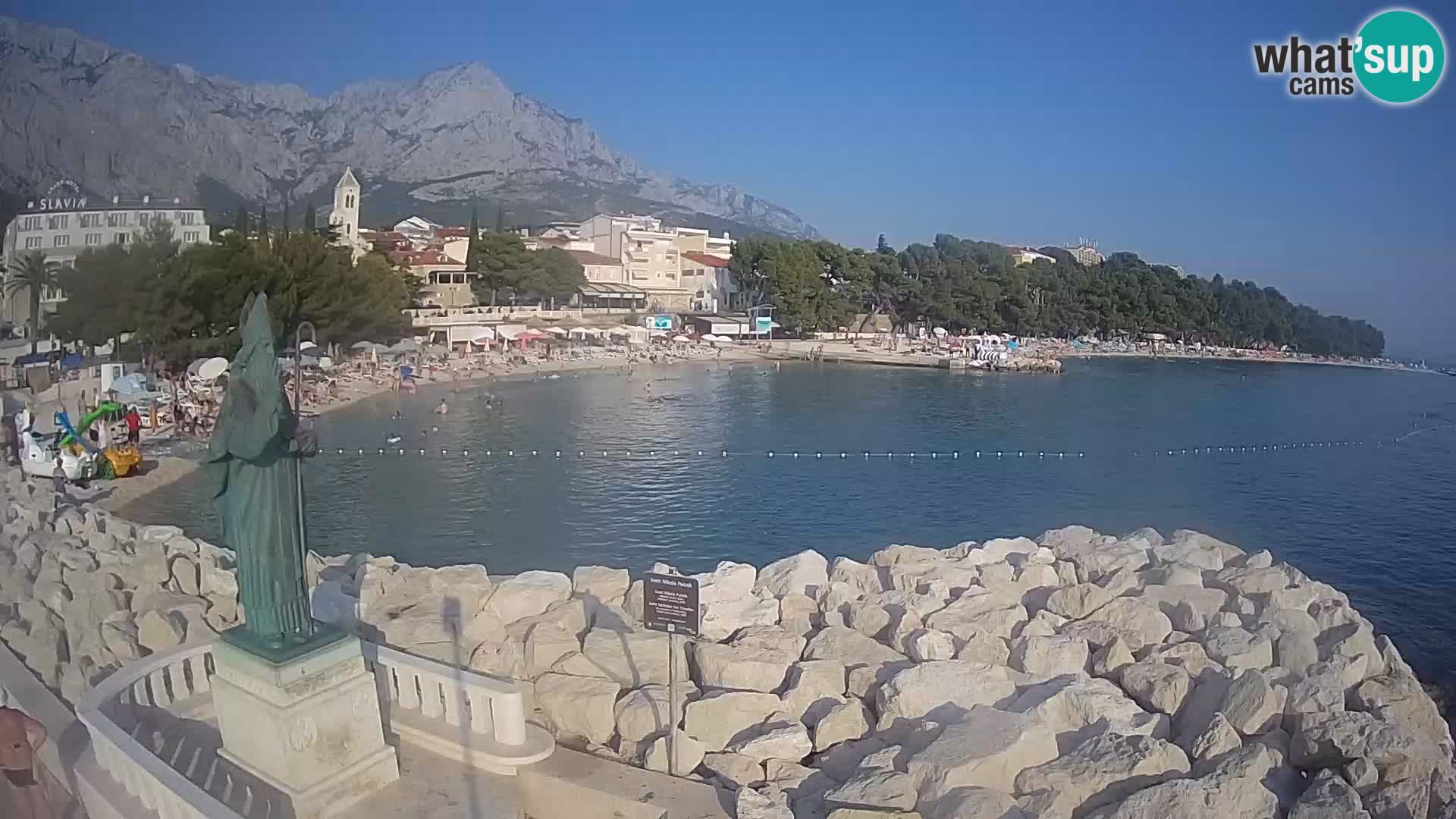 Webcam Baška Voda – Saint-Nikola et plage