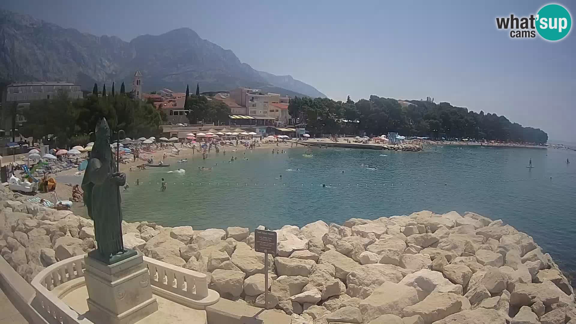 Webcam Baška Voda – Saint-Nikola et plage