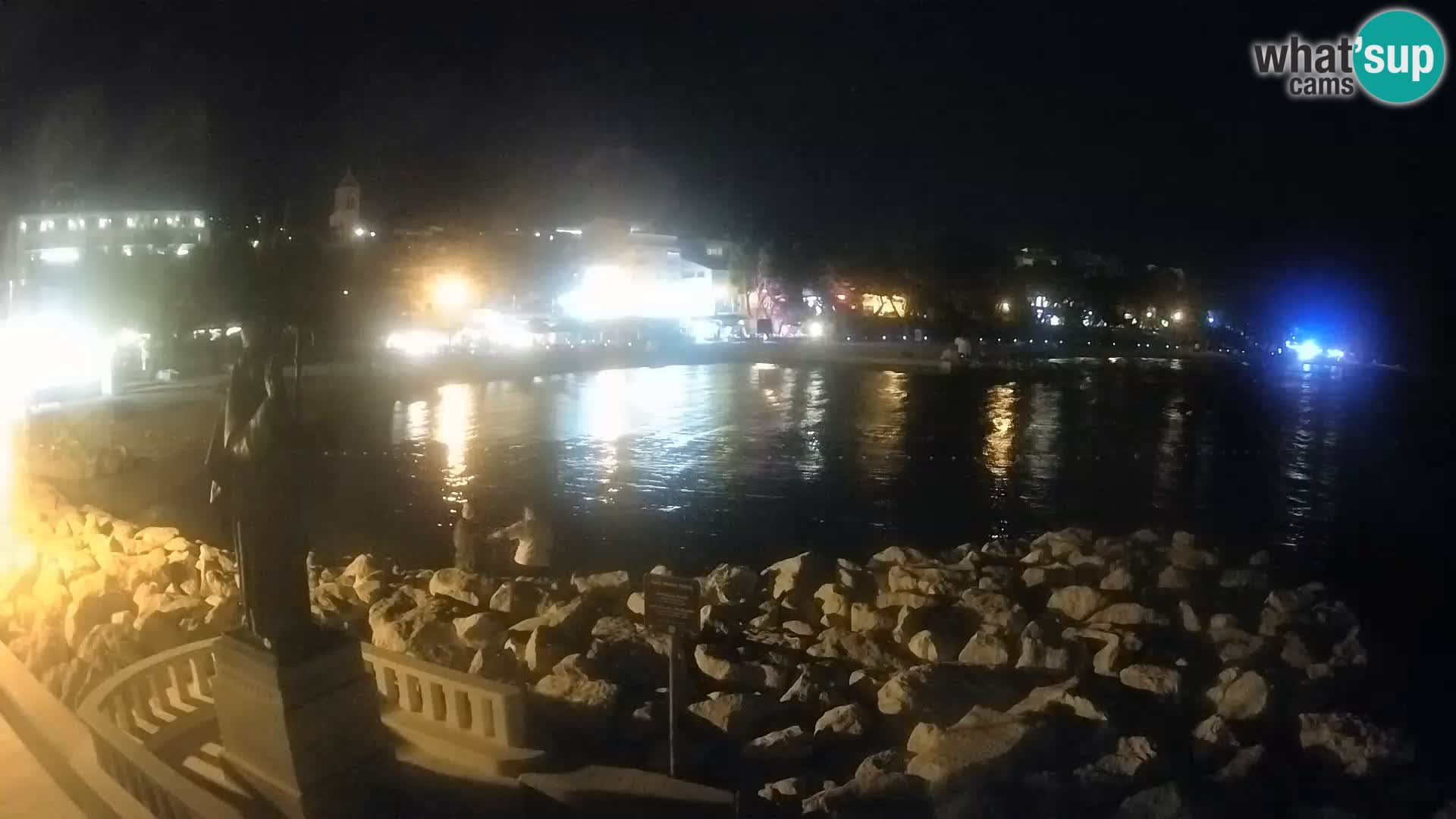 Webcam live Baška Voda – St. Nikola und Strand