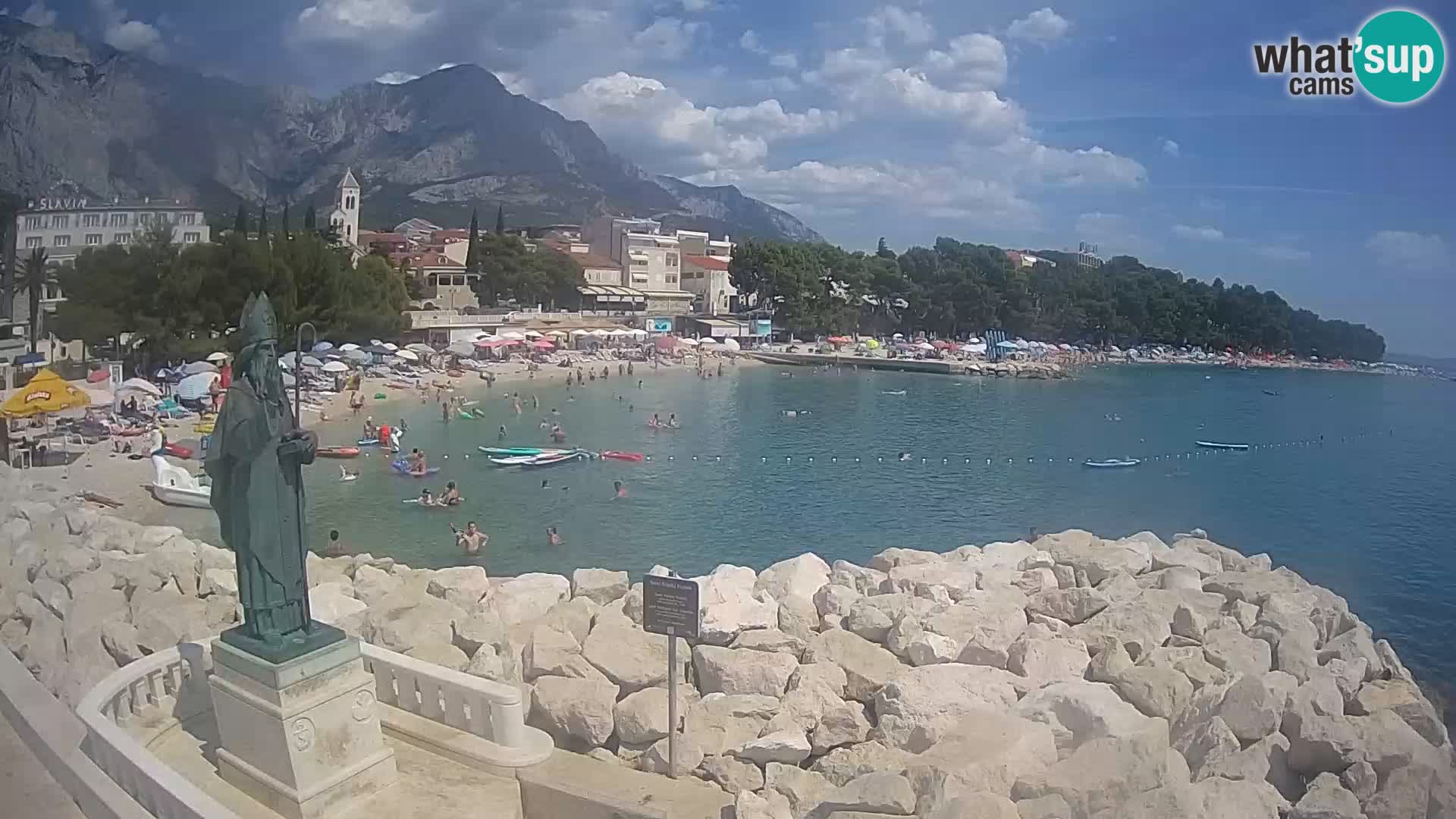 Webcam Baška Voda – Saint-Nikola et plage