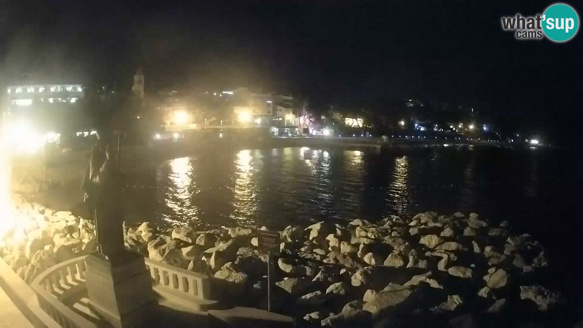 Webcam live Baška Voda – St. Nikola und Strand