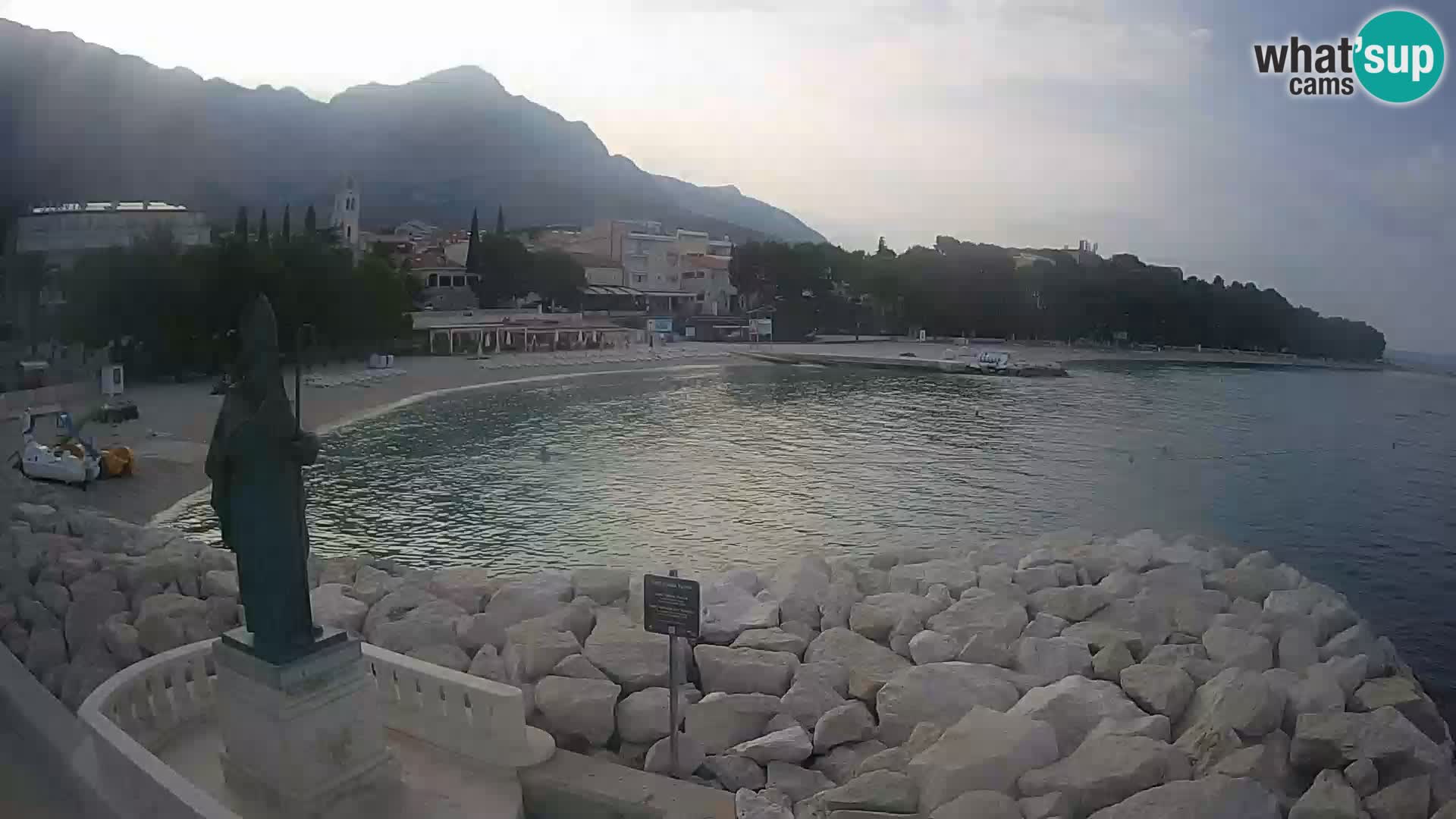 Web kamera Baška Voda – Sv. Nikola i plaža