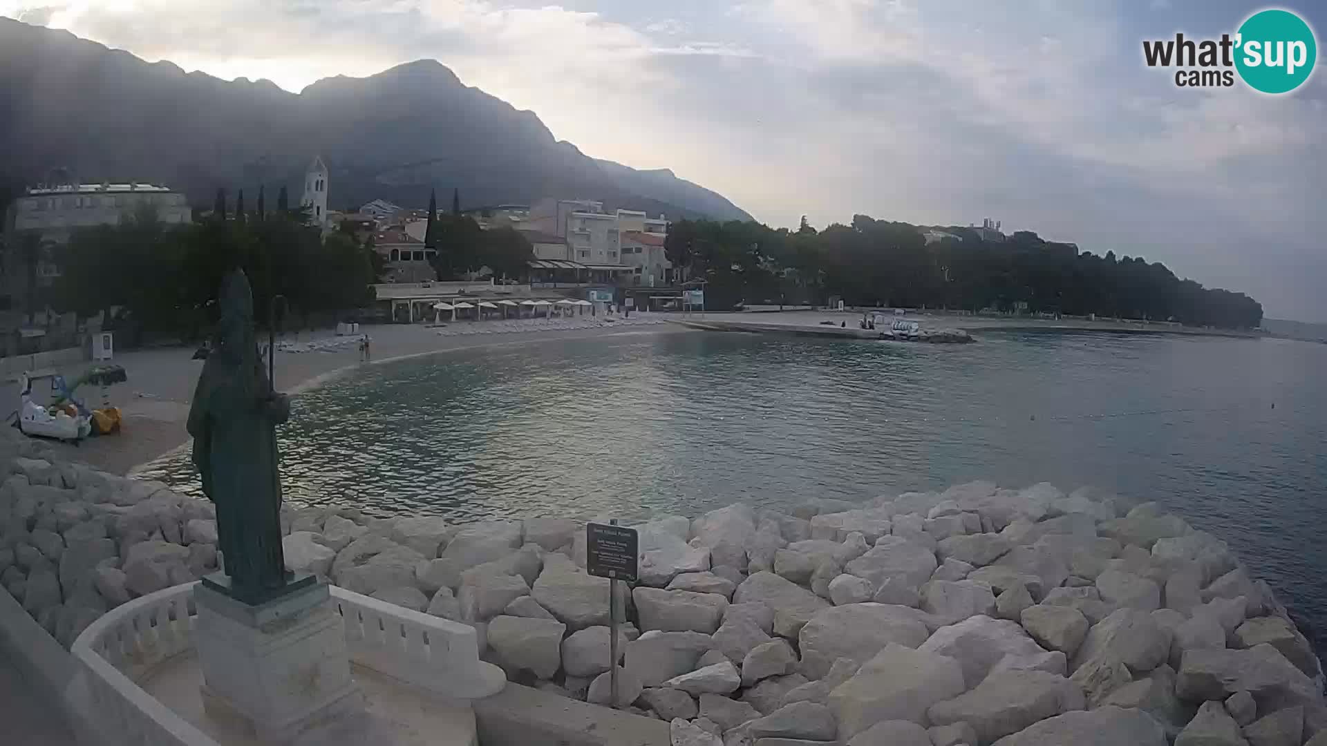 Webcam Baška Voda – Saint-Nikola et plage