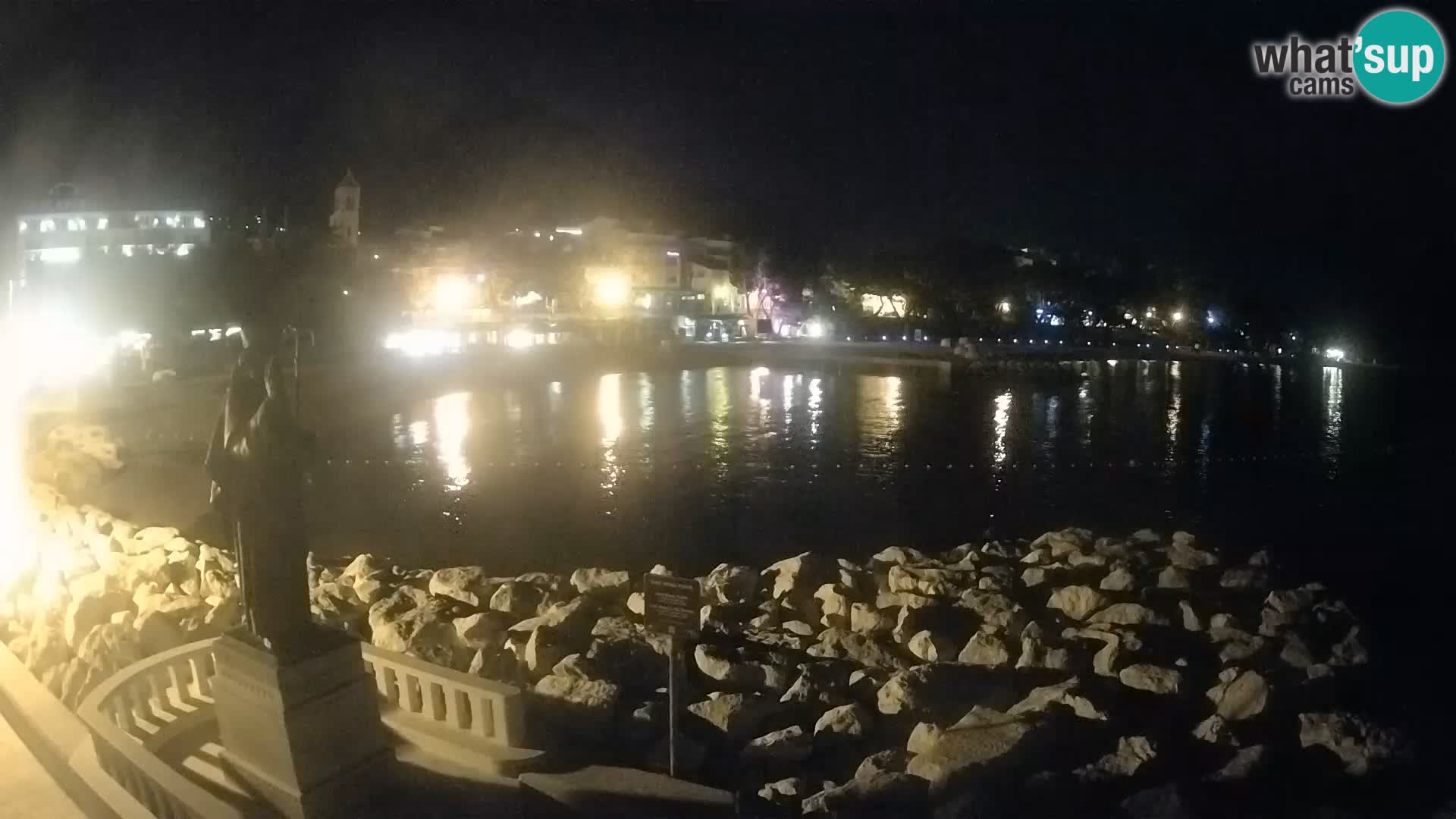 Webcam live Baška Voda – St. Nikola und Strand