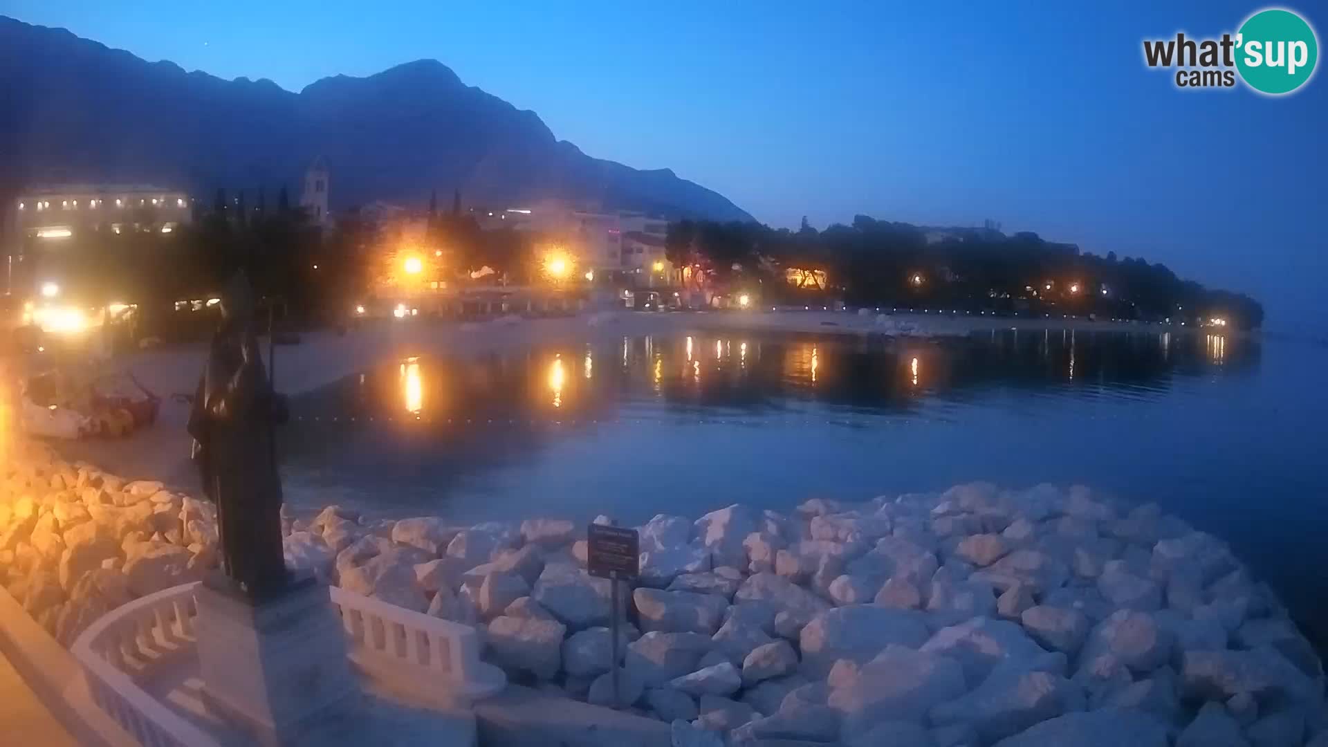 Webcam Baška Voda – Saint-Nikola et plage