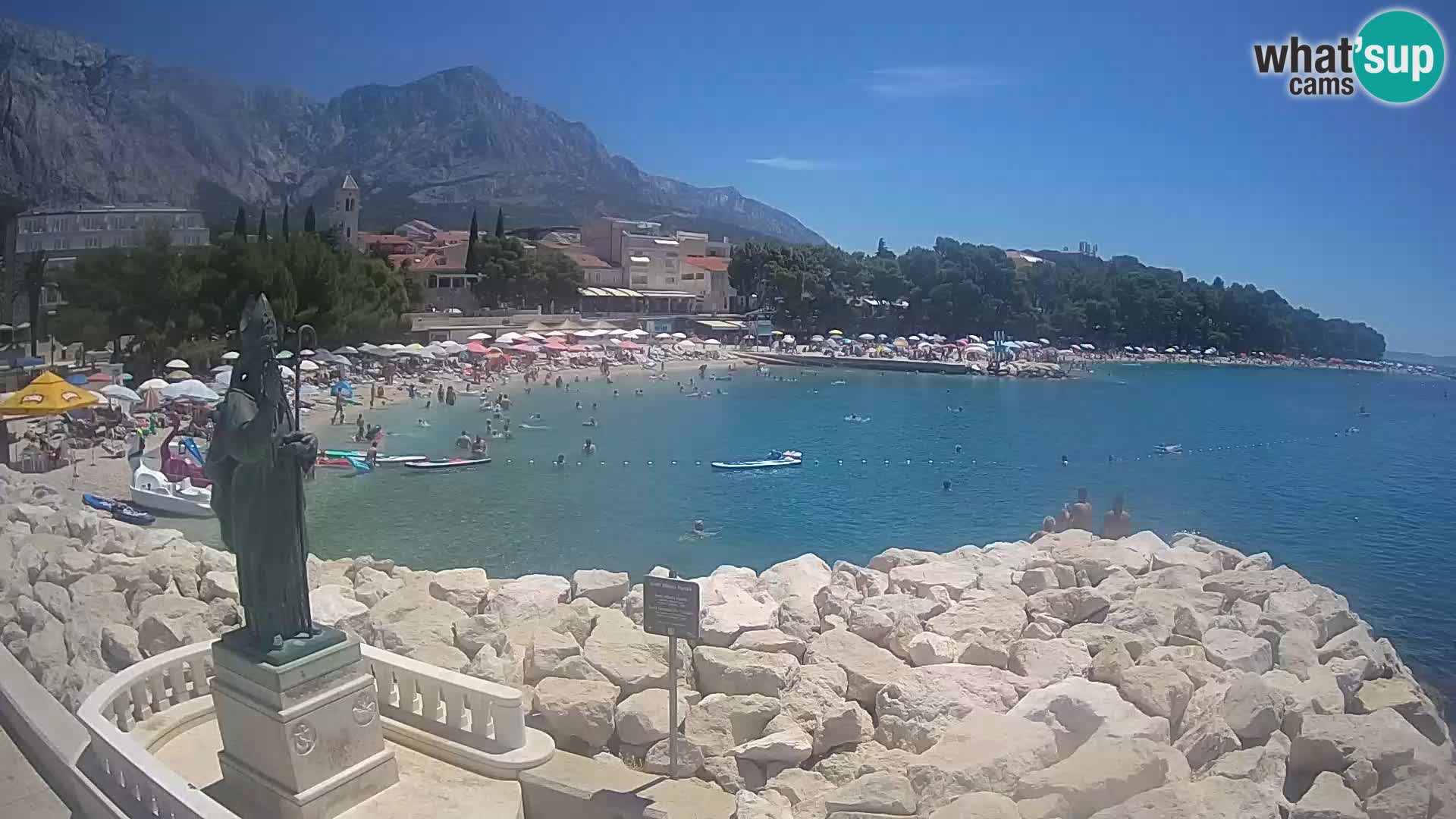 Webcam Baška Voda – Saint-Nikola et plage