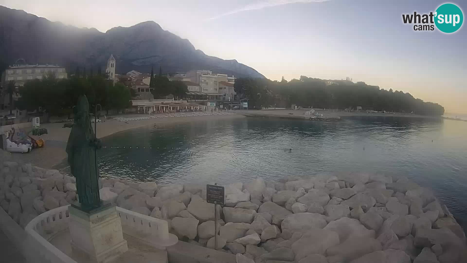 Webcam Baška Voda – Saint-Nikola et plage
