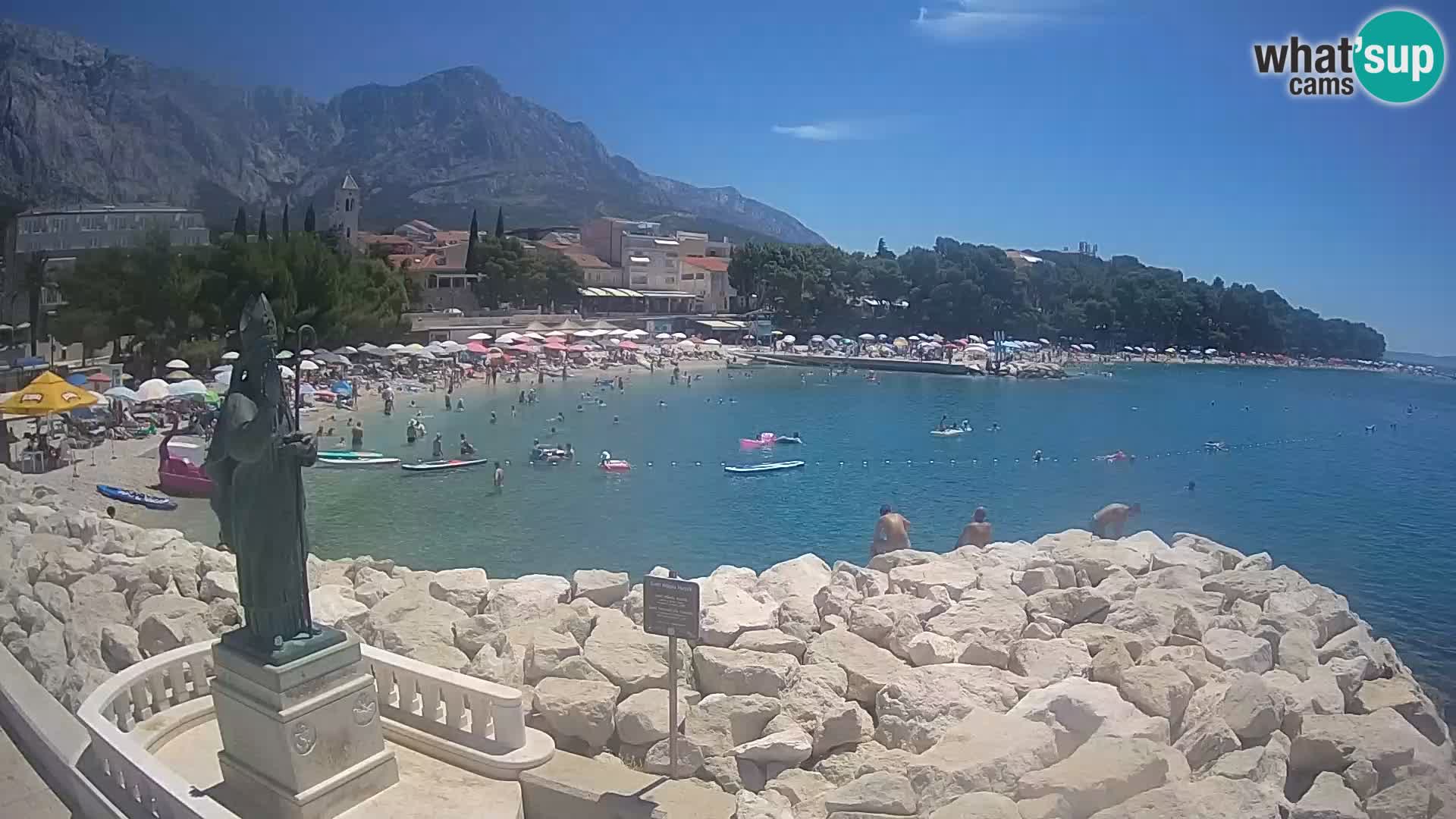 Webcam Baška Voda – Saint-Nikola et plage