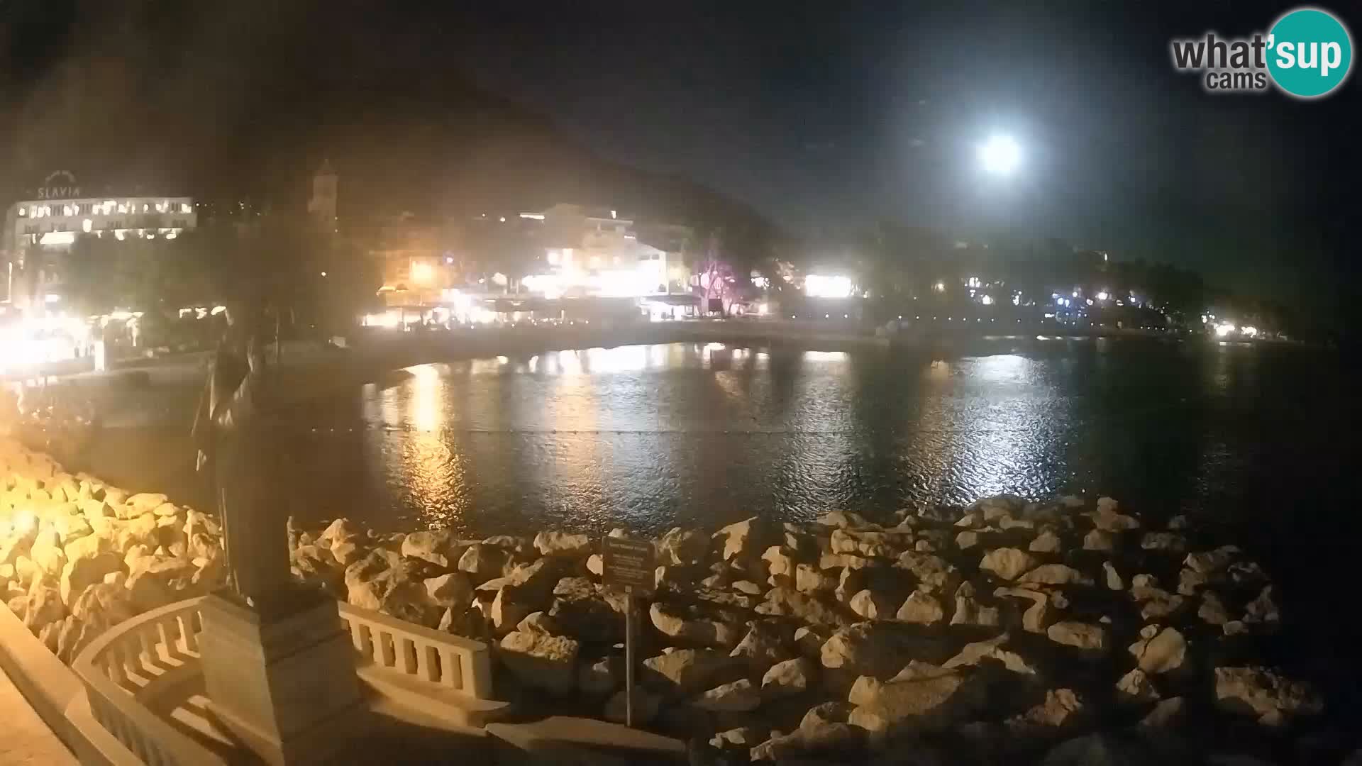 Webcam live Baška Voda – St. Nikola und Strand