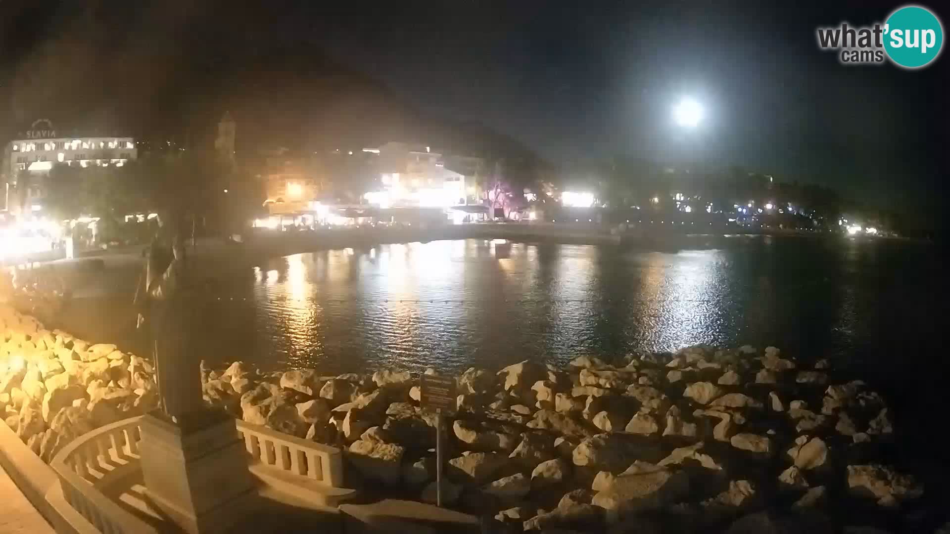 Web kamera Baška Voda – Sv. Nikola i plaža