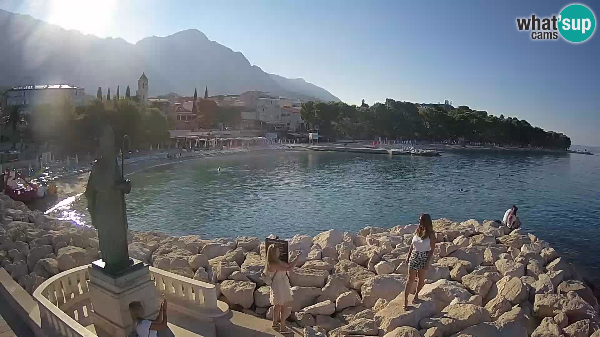 Web kamera Baška Voda – Sv. Nikola i plaža