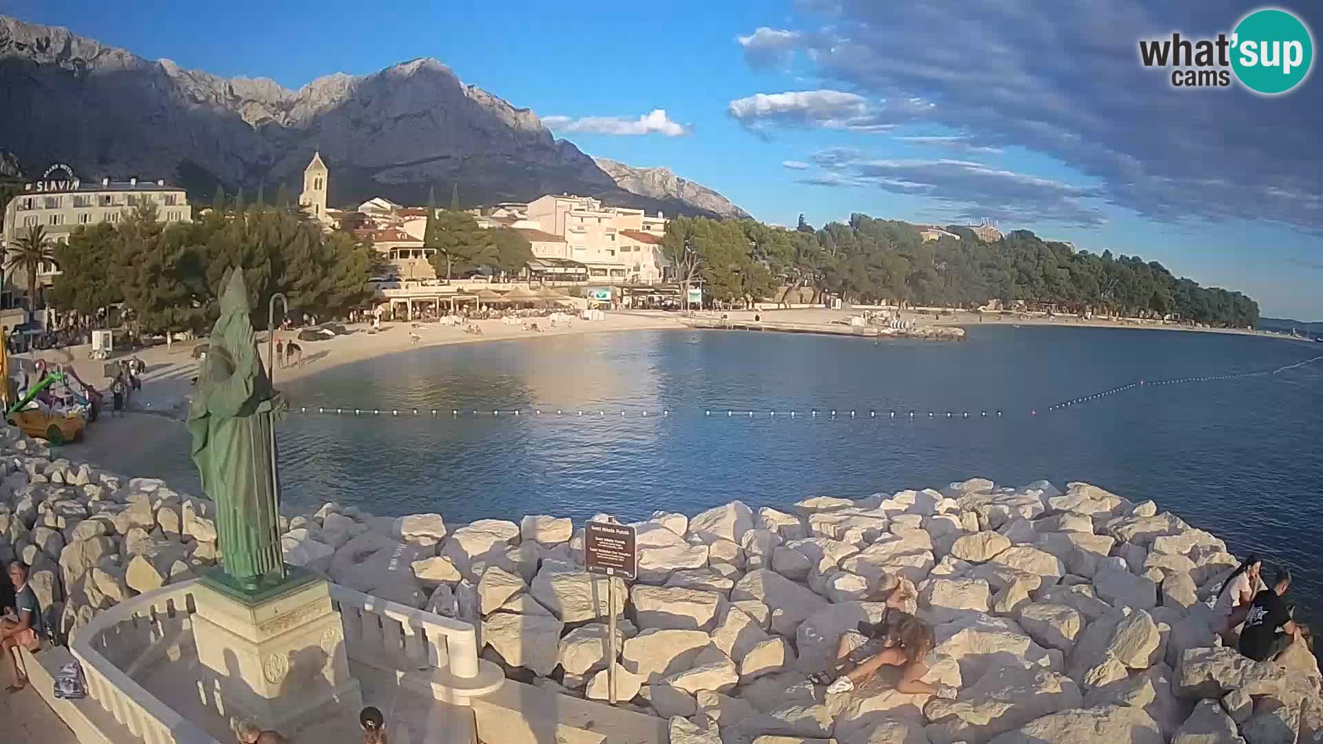 Web kamera Baška Voda – Sv. Nikola i plaža