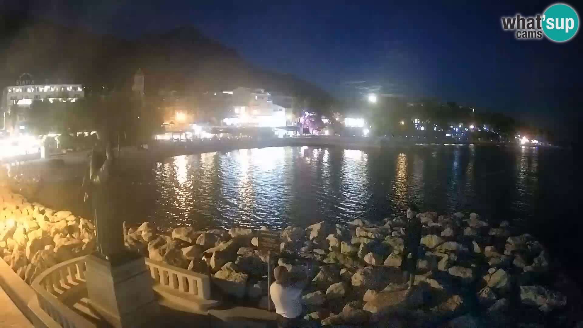 Web kamera Baška Voda – Sv. Nikola i plaža